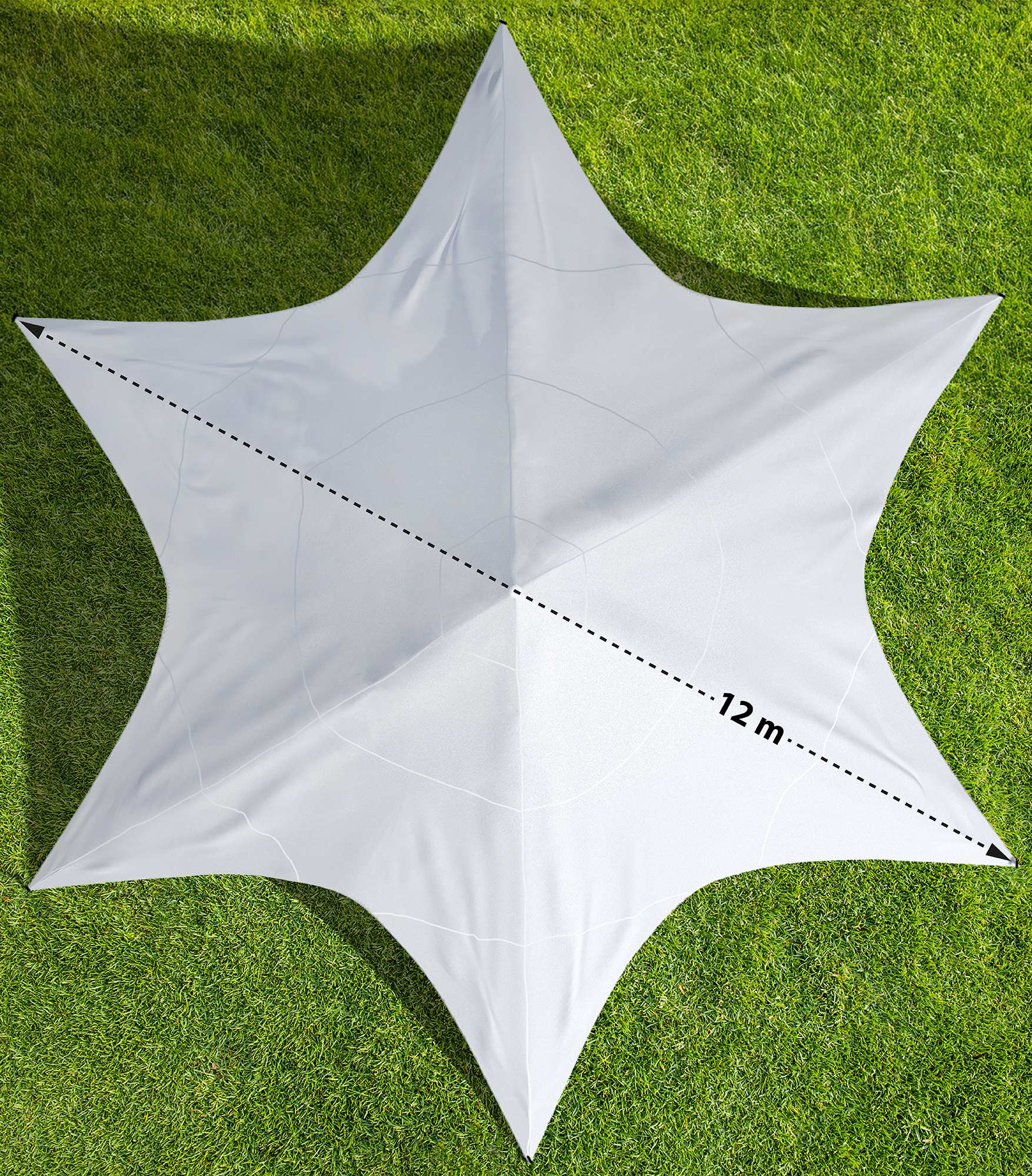Sternzelt 12 Meter Durchmesser weiß