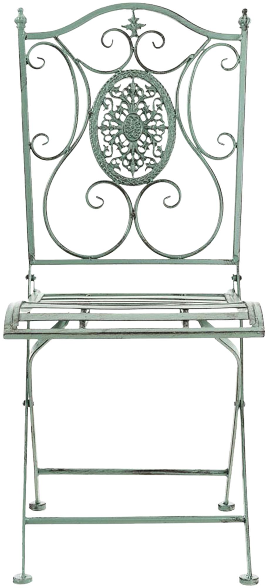 2er Set Klappstühle Sibell antik-grün
