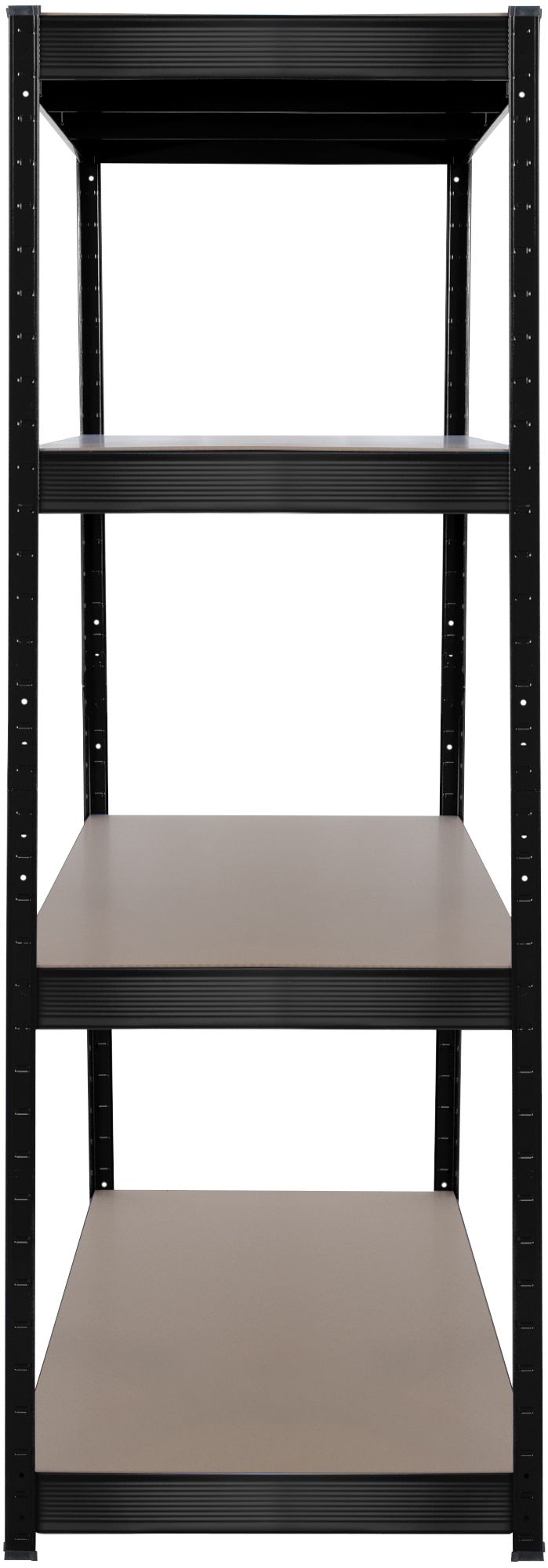 Schwerlastregal 160 x 60 x 180 cm schwarz