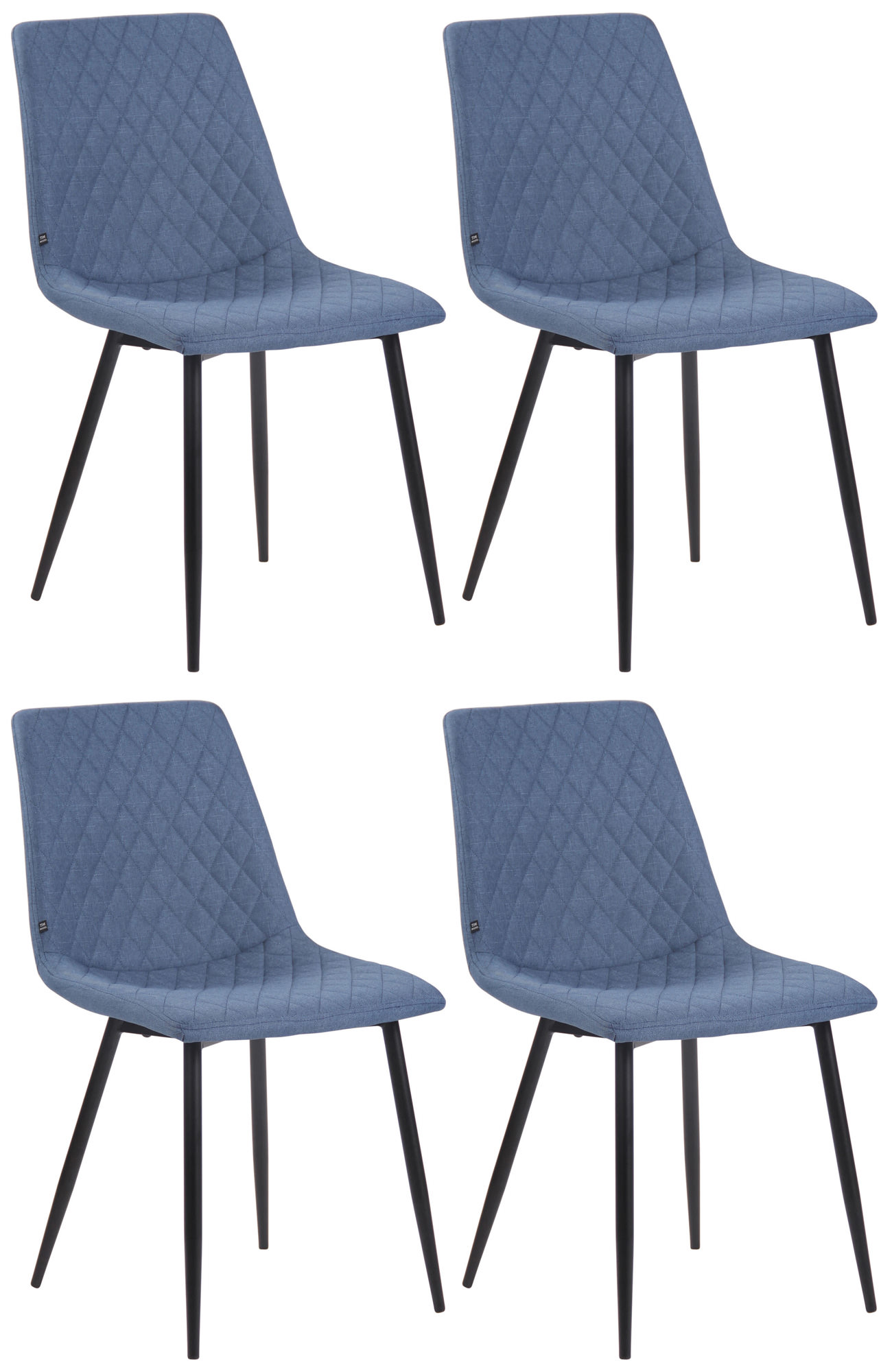 4er Set Esszimmerstühle Telde Stoff
