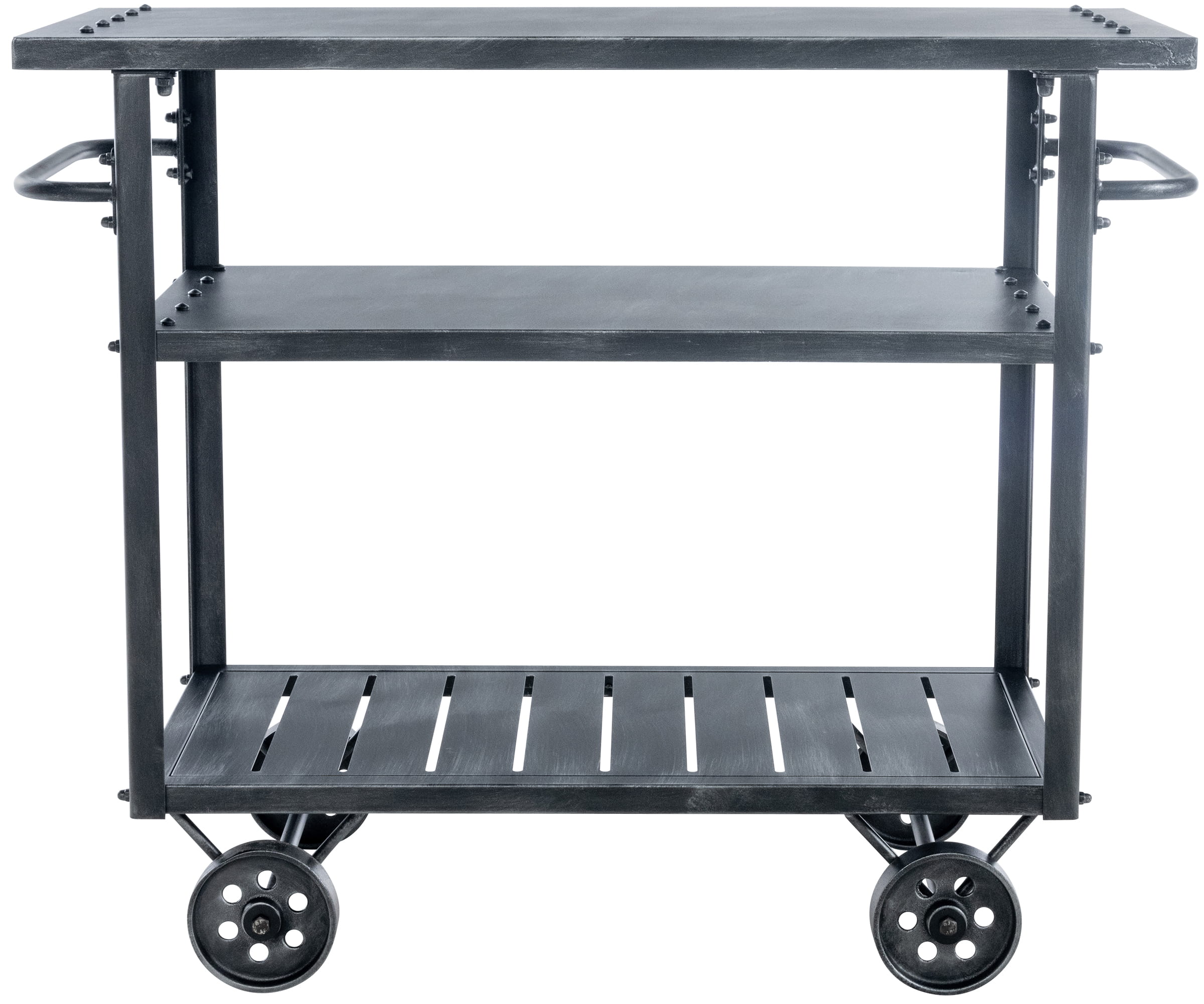 Servierwagen Spring antik silber