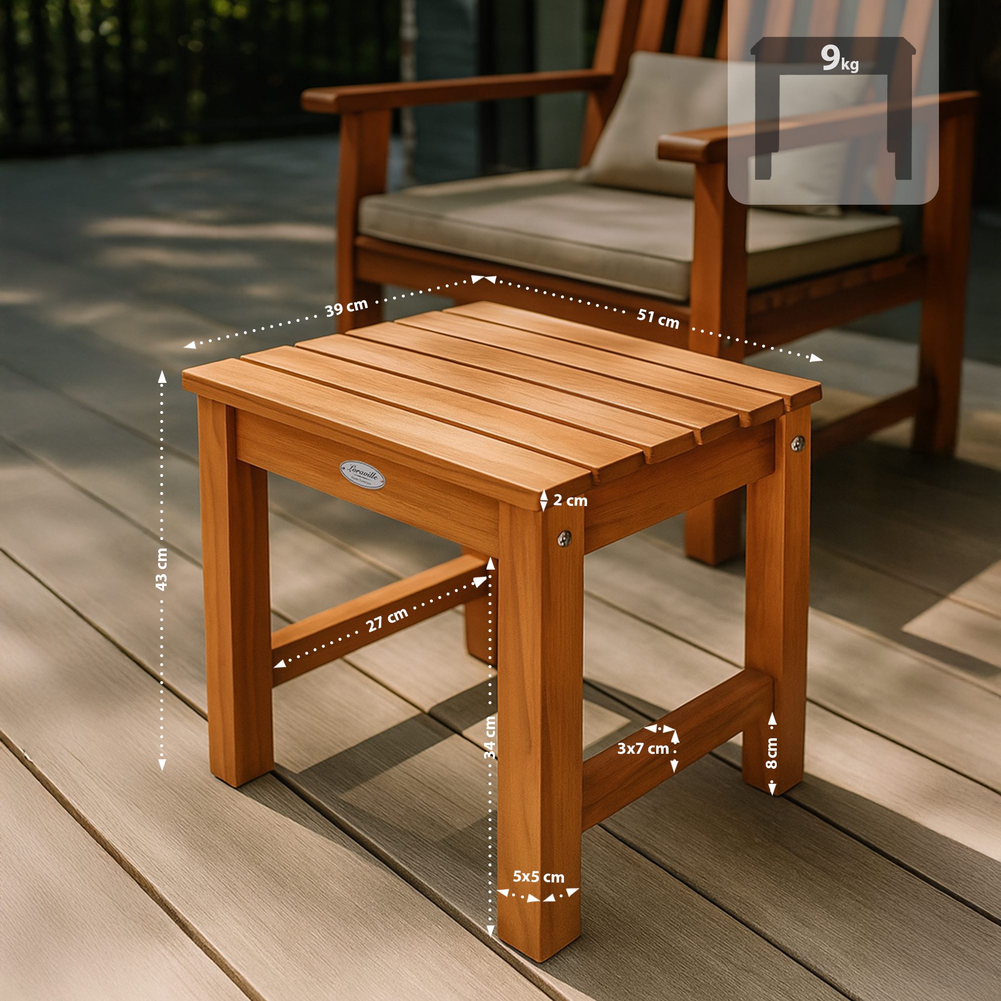 Beistelltisch Frankton teak