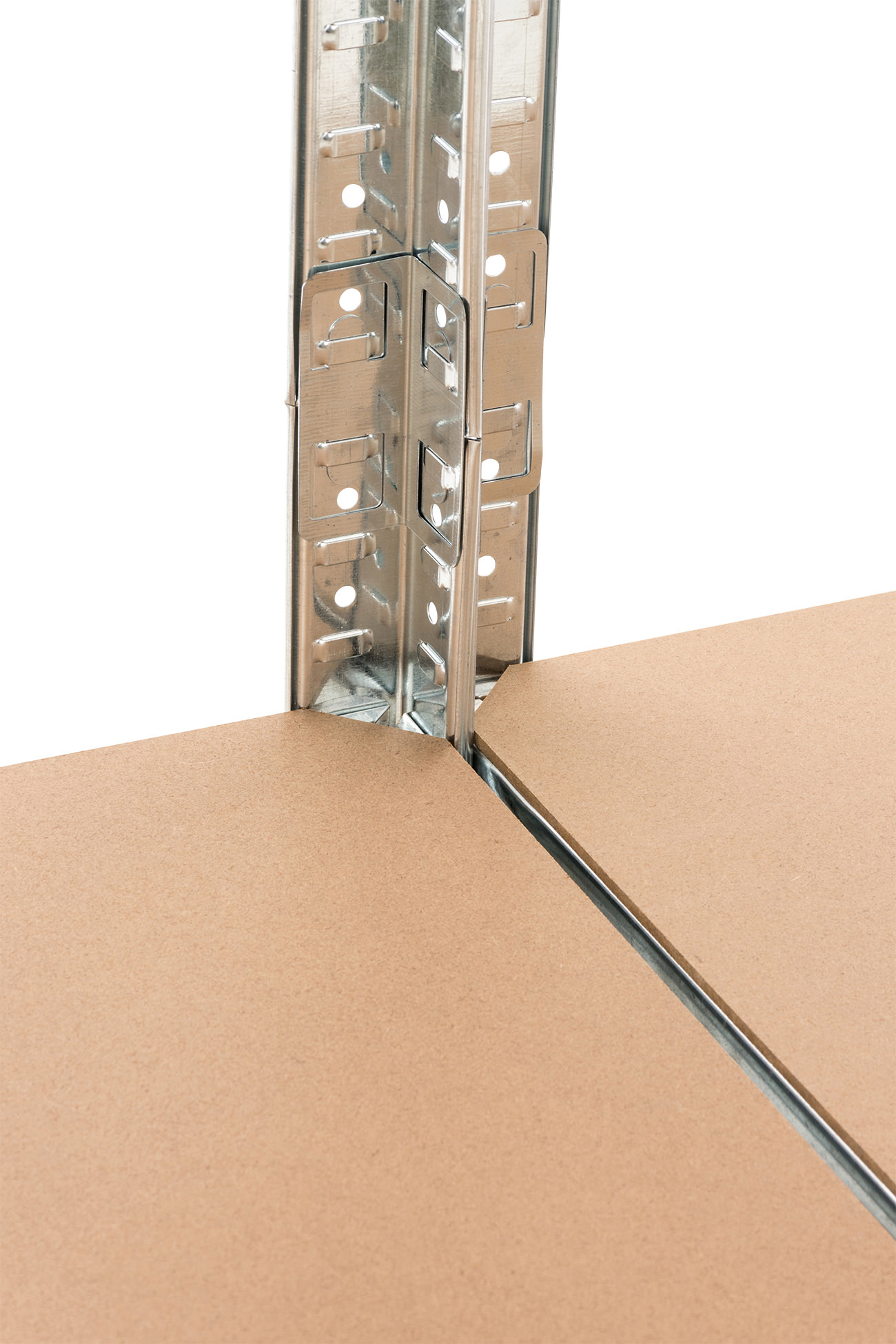 2er Set Steckregal G 90x40x180 silber