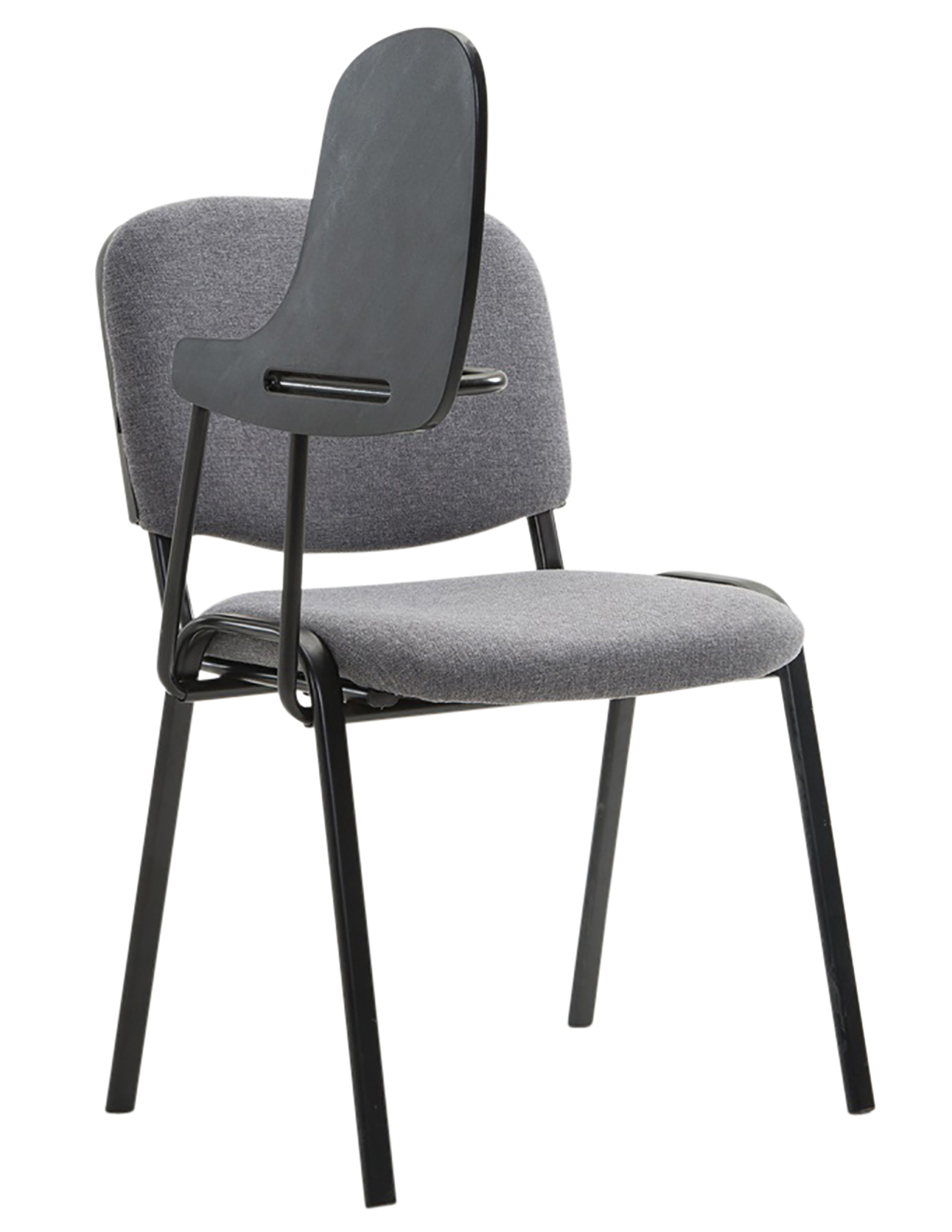 4er Set Stühle Ken mit Klapptisch Stoff grau