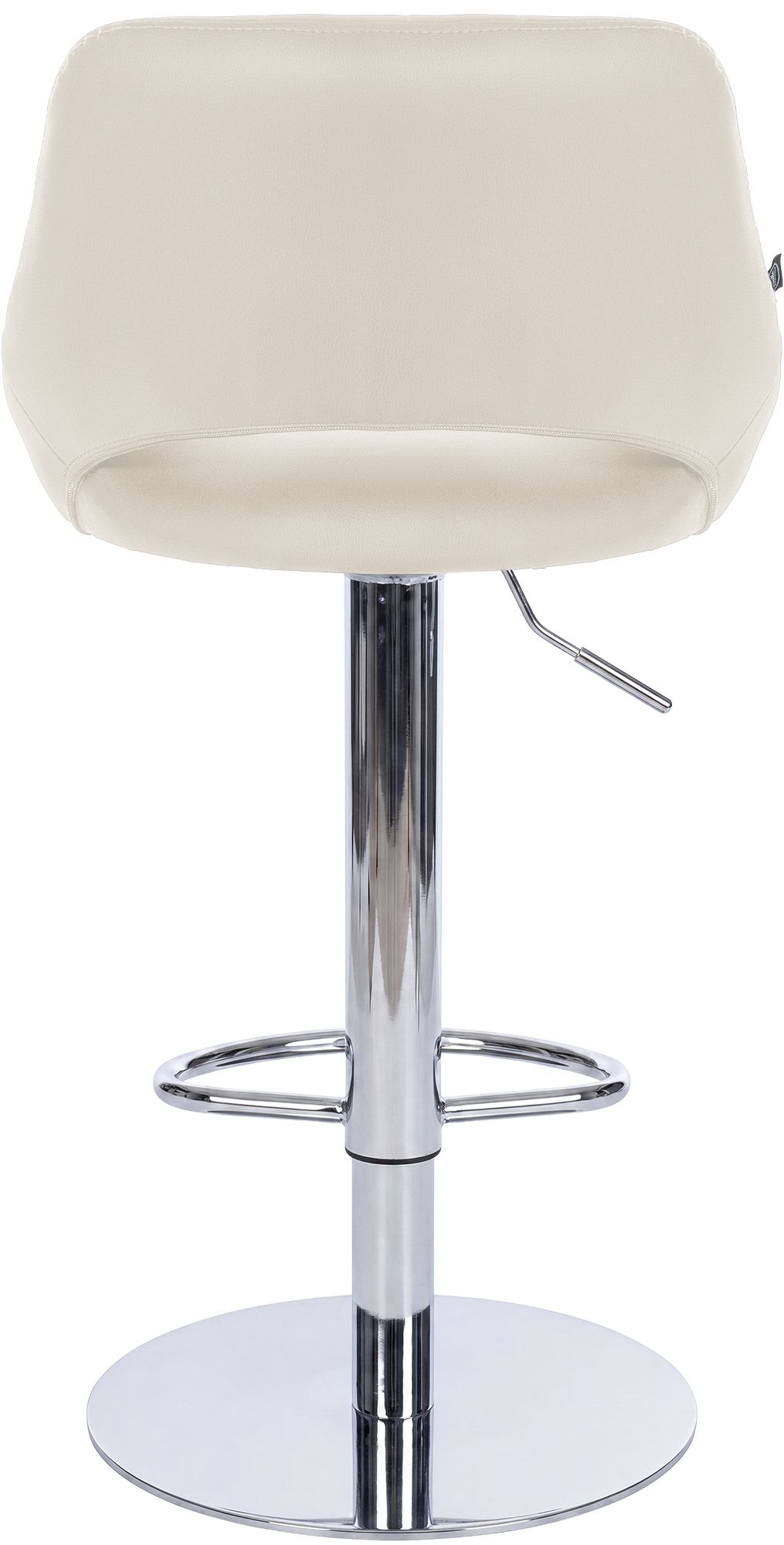 Barhocker Milet Chrom mit extra schwerem Standfuß