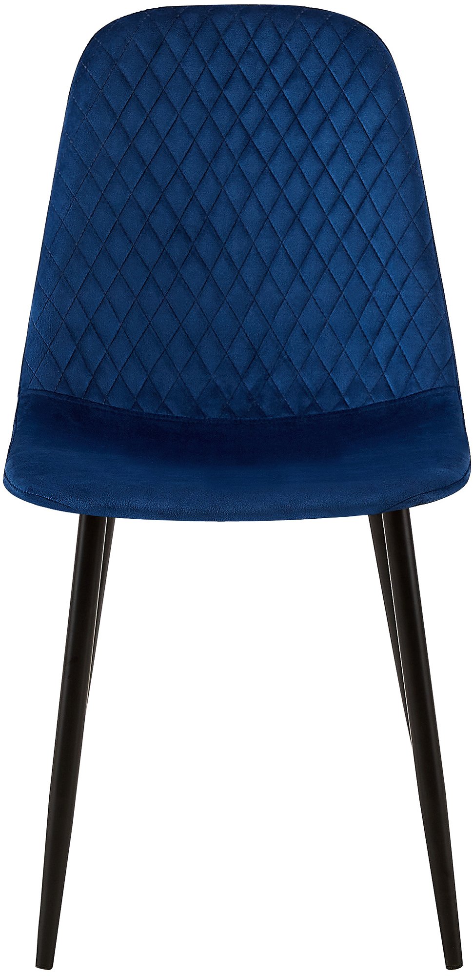 4er Set Stühle Giverny blau Samt