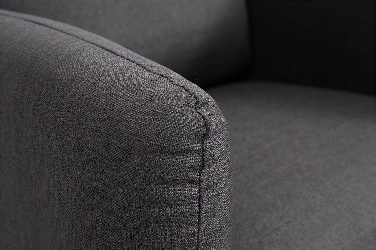 Sessel Tilgard Stoff dunkelgrau