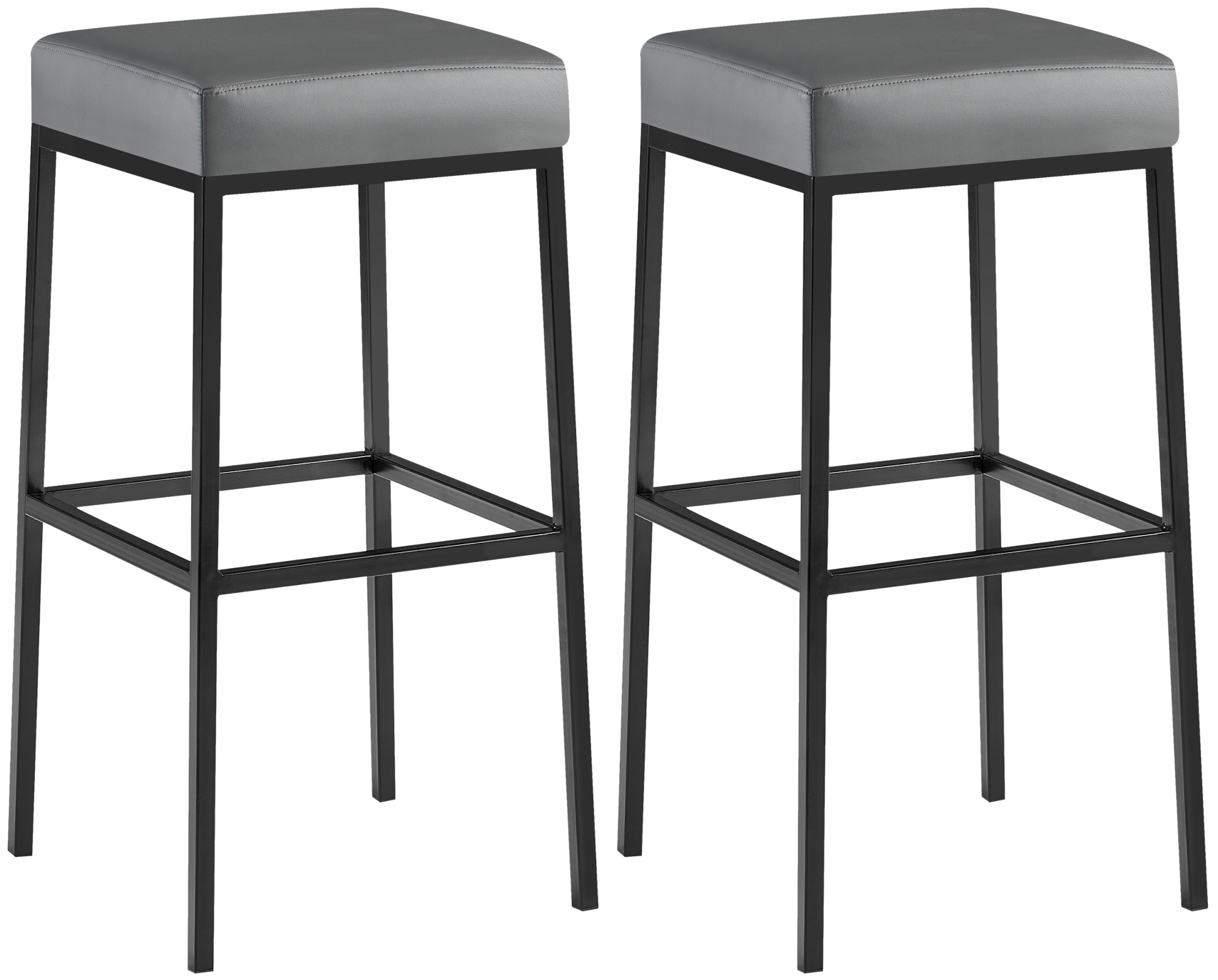 2er Set Barhocker Montreal Kunstlederbezug