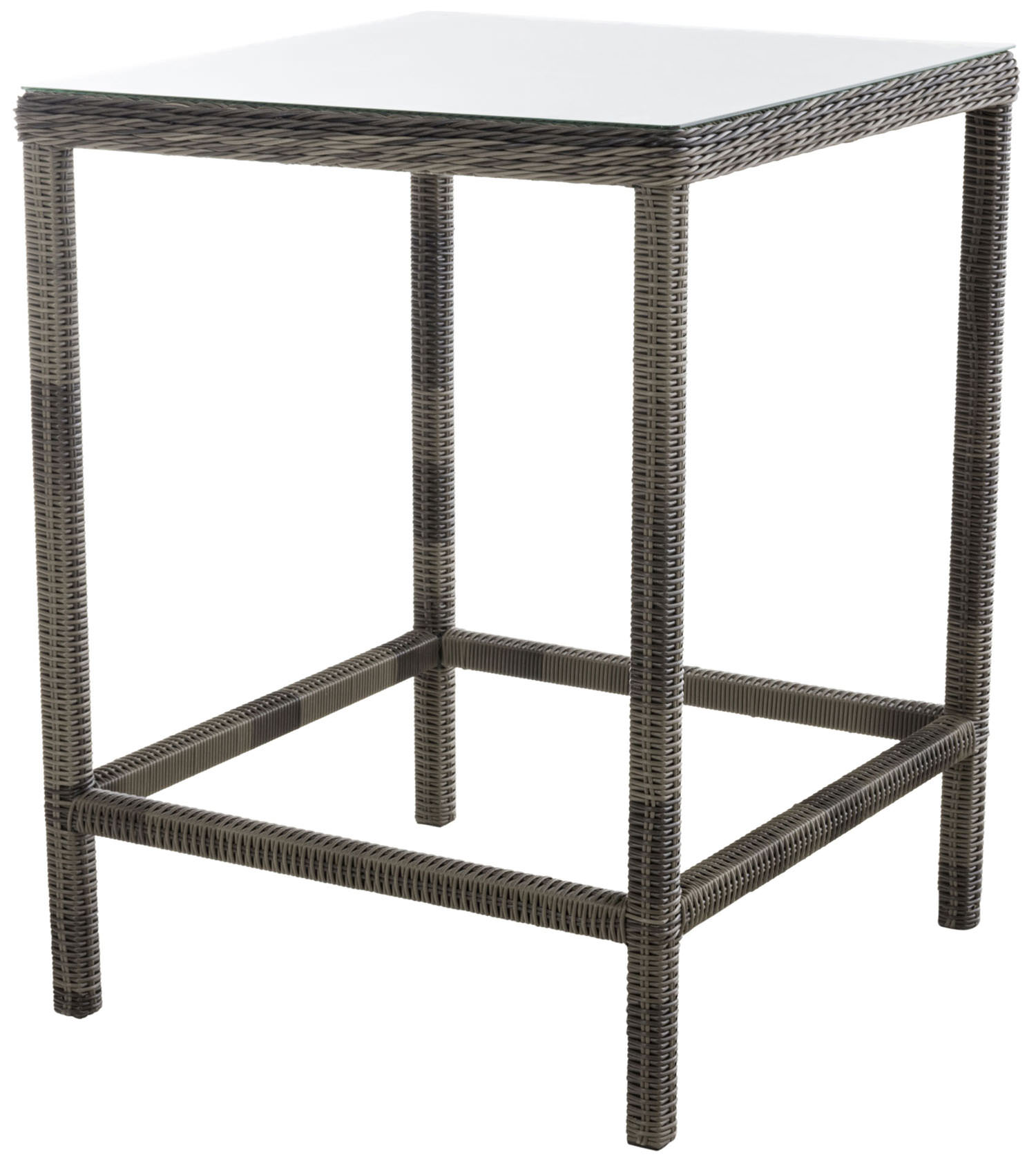 Polyrattan Tisch Alia 5mm grau-meliert