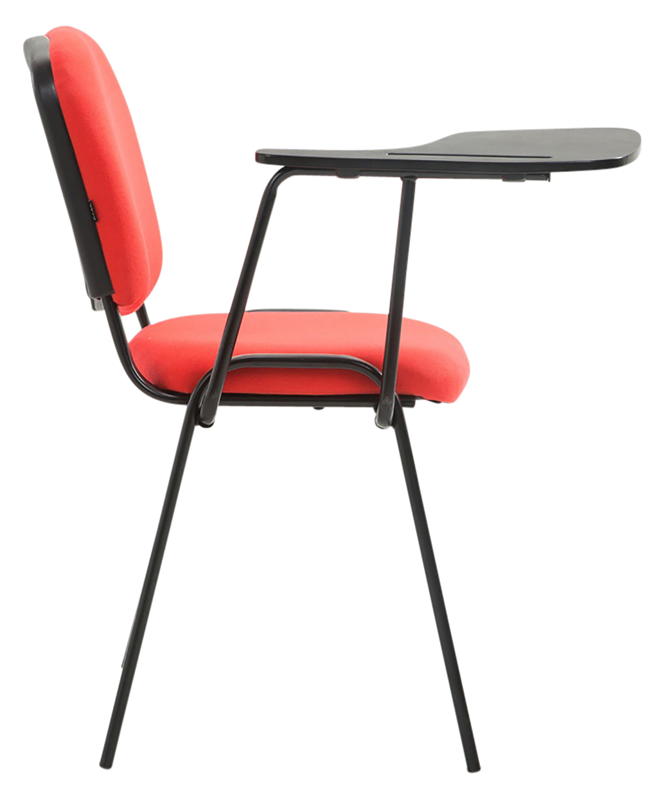 4er Set Stühle Ken mit Klapptisch Stoff rot