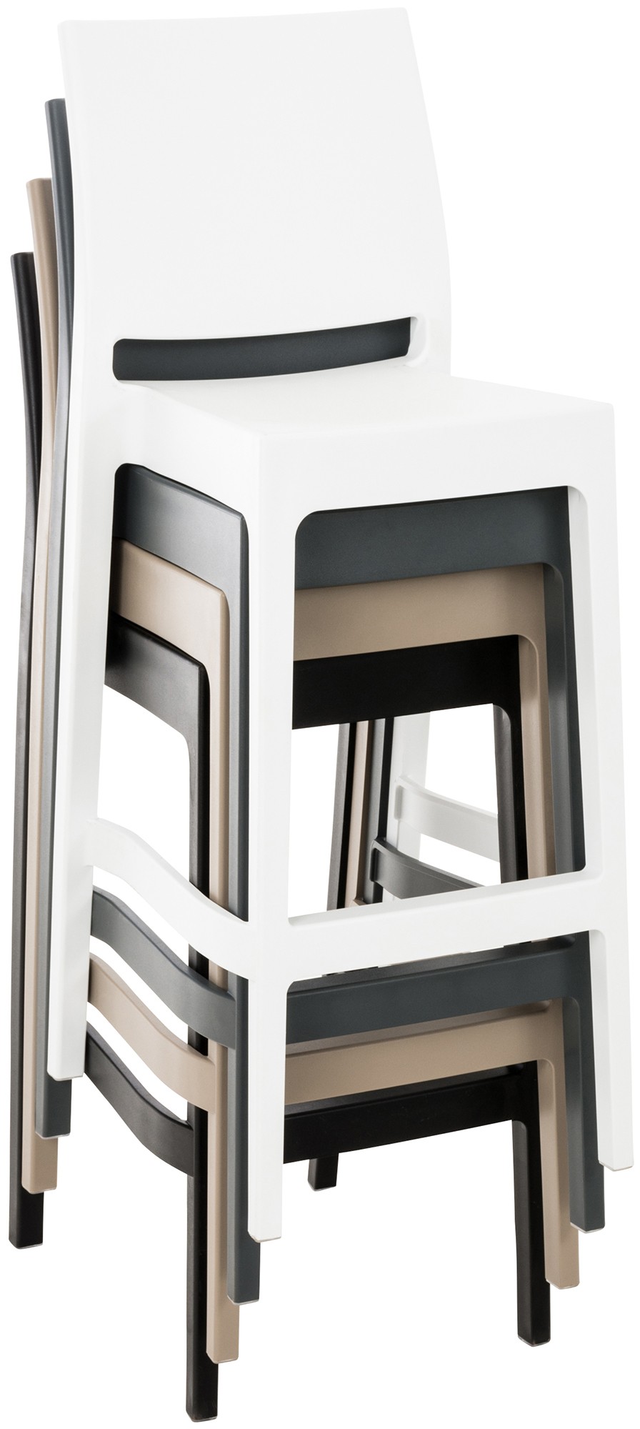 2er Set Barhocker Maya Kunststoff
