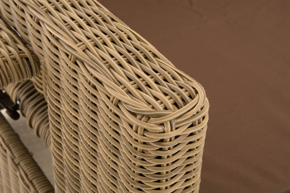 Polyrattan Sofa Ancona 5mm natura terrabraun