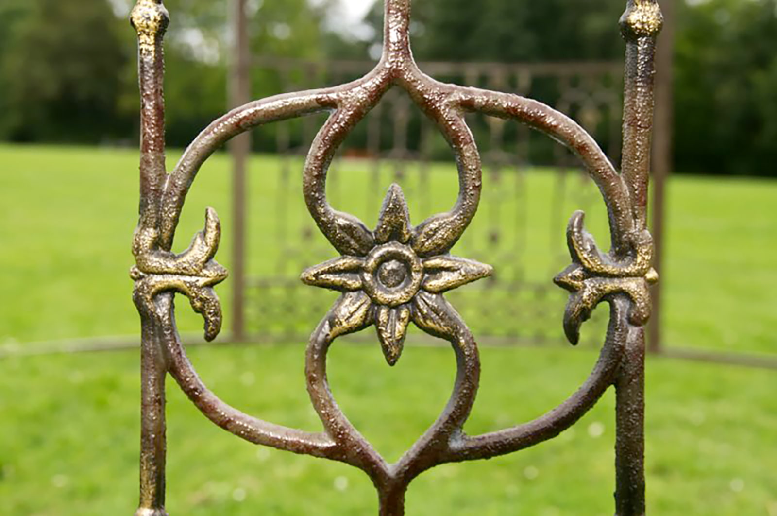 Luxus Pavillon Romantik rund 350 cm bronze
