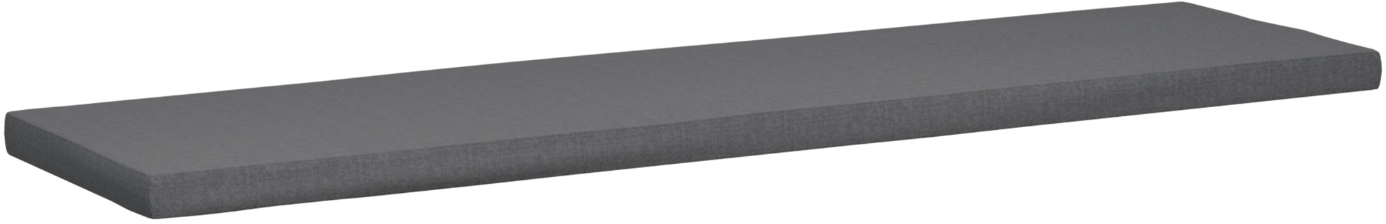 Sitzkissen dunkelgrau 186x48x8 cm