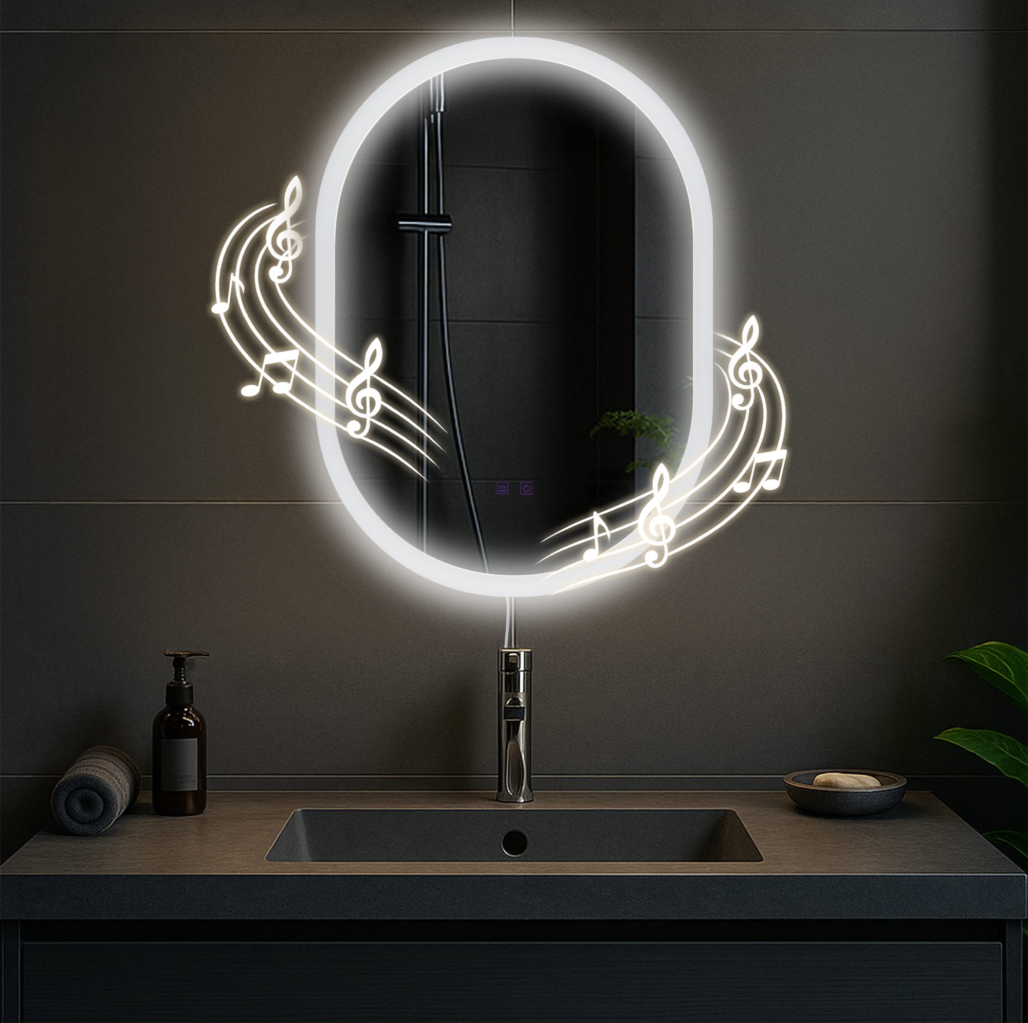 Badspiegel Karishma mit Bluetooth