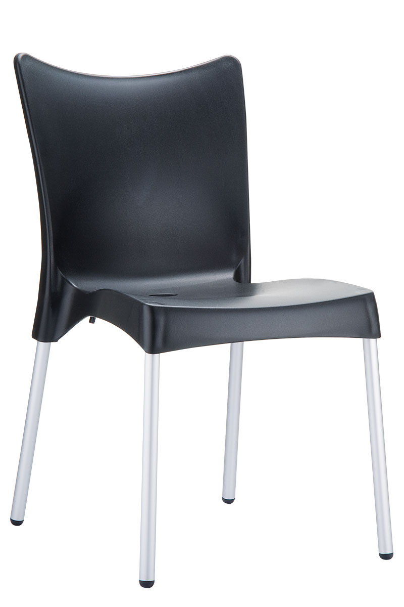 Stapelbarer Stuhl Juliette schwarz