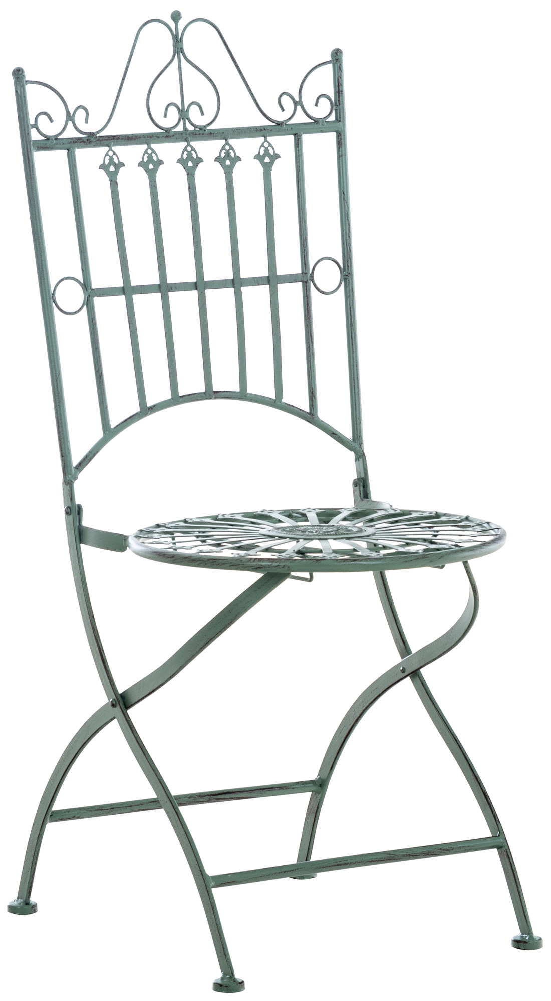 2er Set Stühle Sadao antik-grün