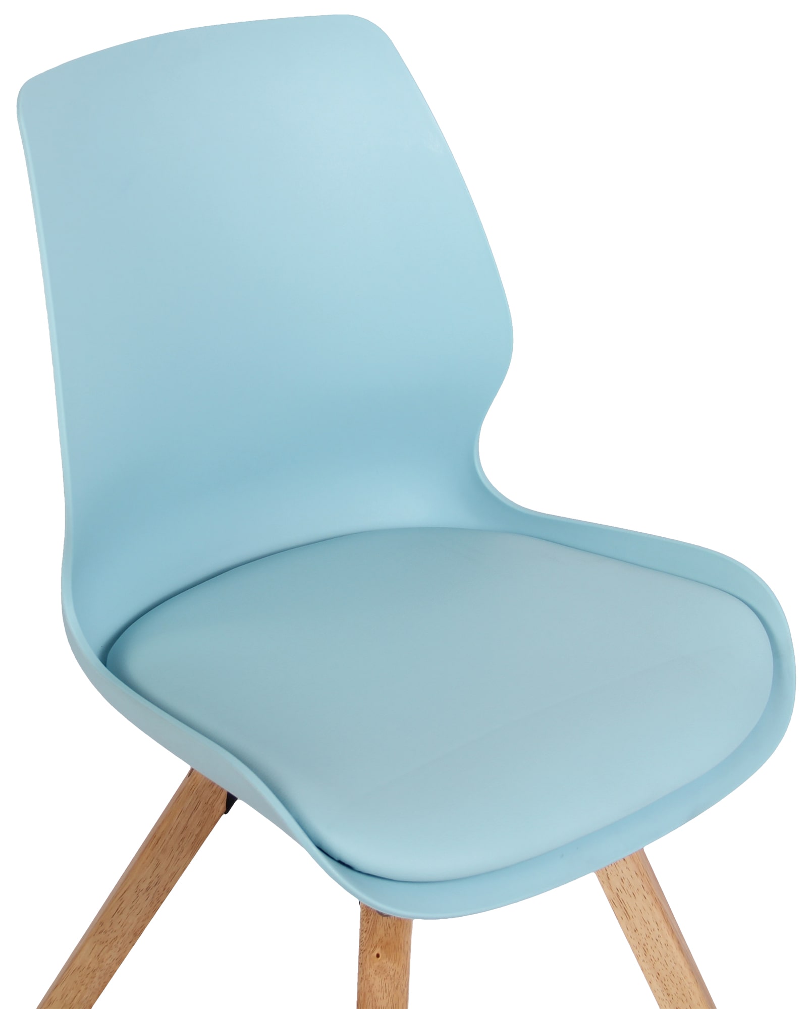 4er Set Stuhl Luna blau Kunststoff