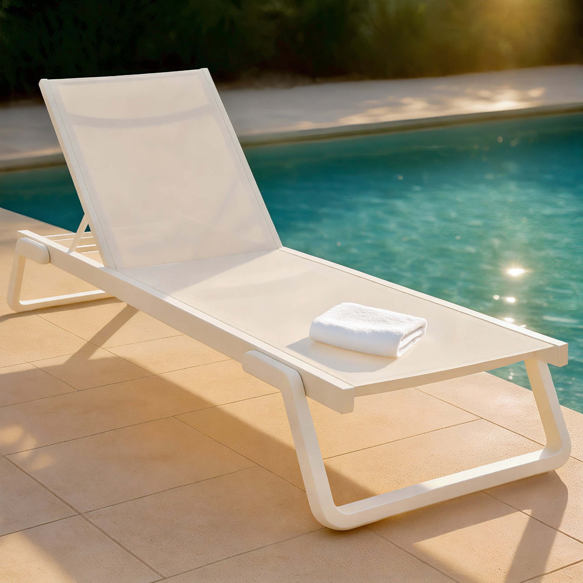 Sonnenliege Tropic weiß