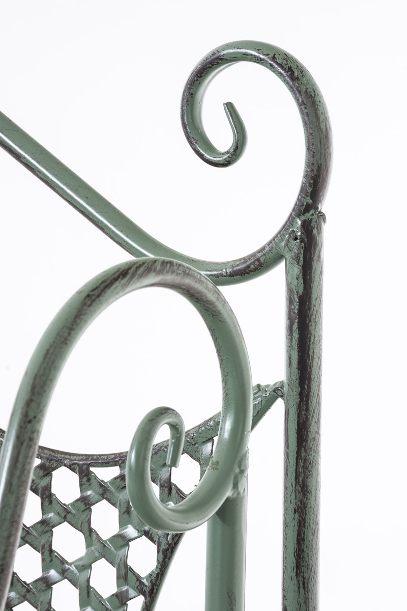 Standregal Anika aus Eisen antik-grün