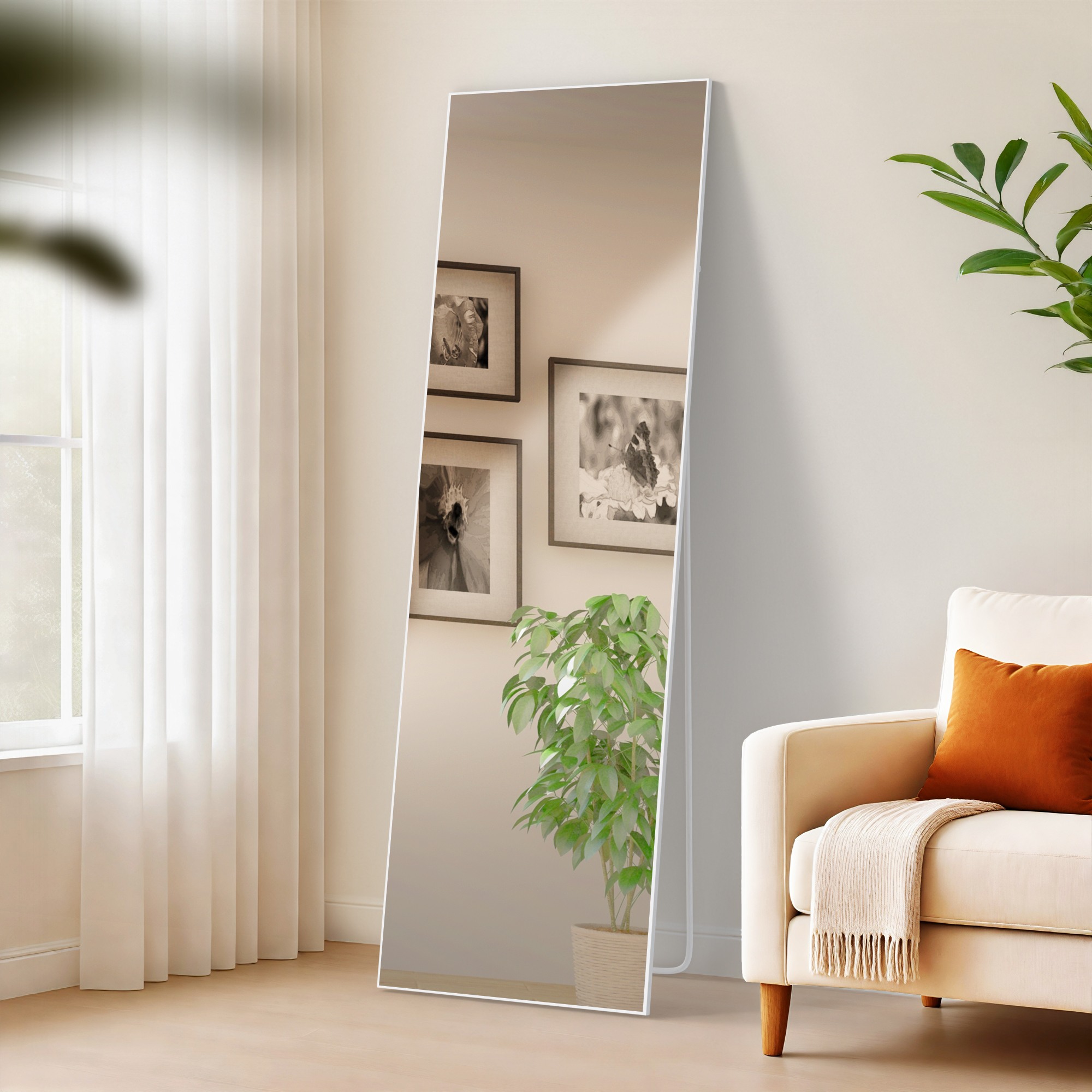 Spiegel Benicia weiß matt 160x50 cm