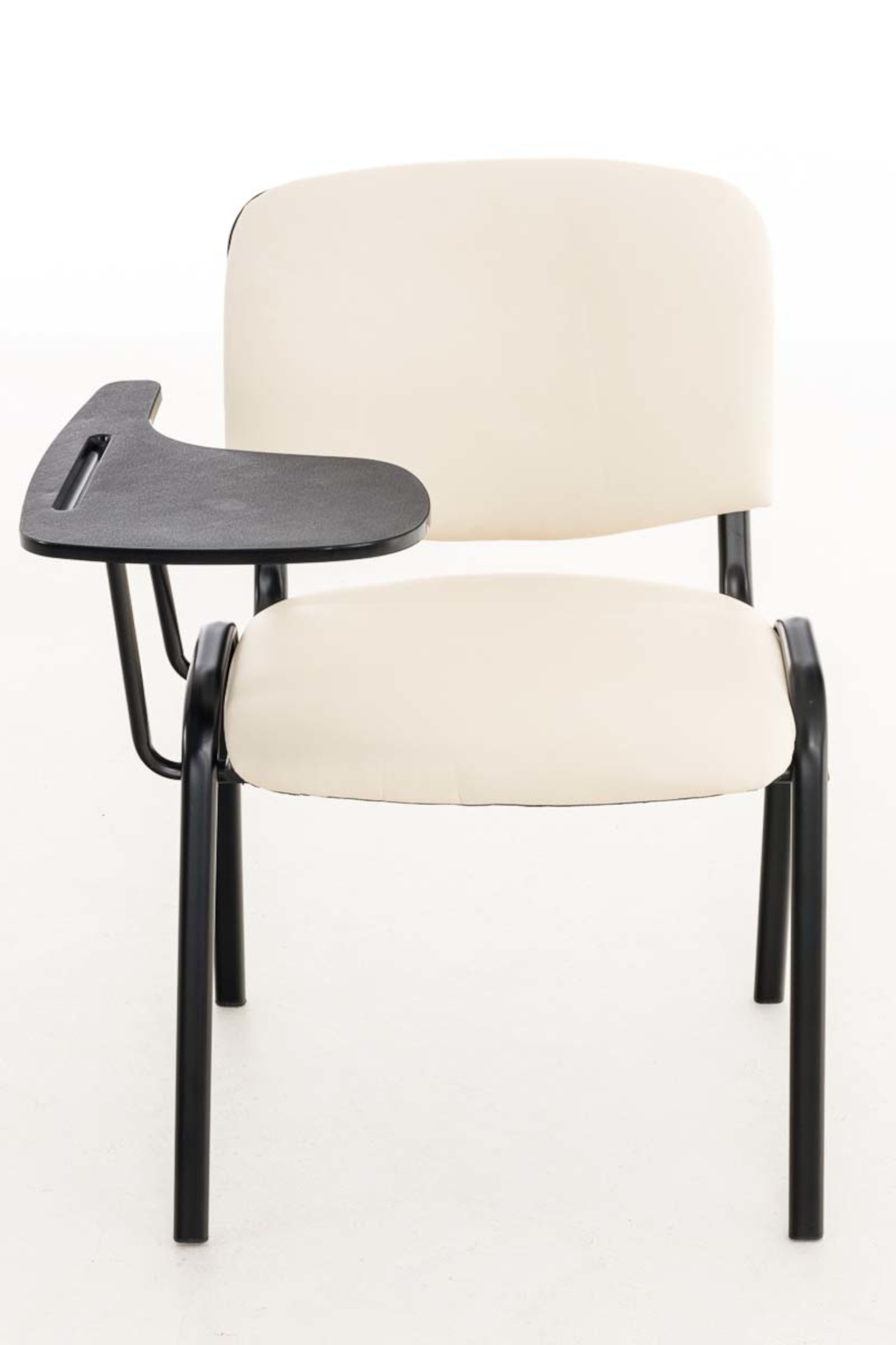 4er Set Stühle Ken mit Klapptisch Kunstleder creme
