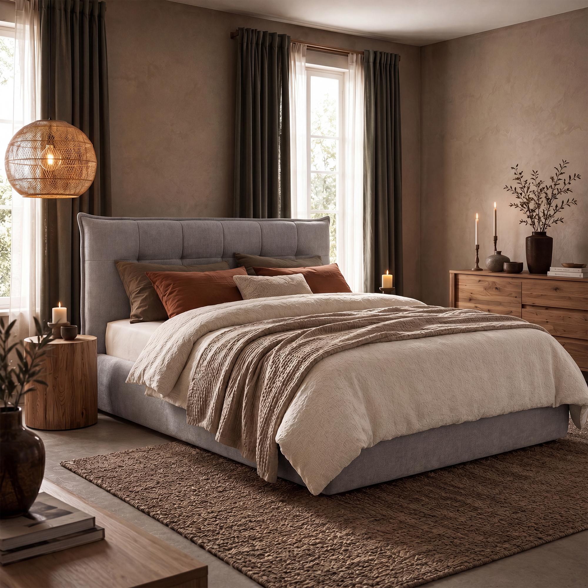 Bett Mirka 160 x 200 cm grau