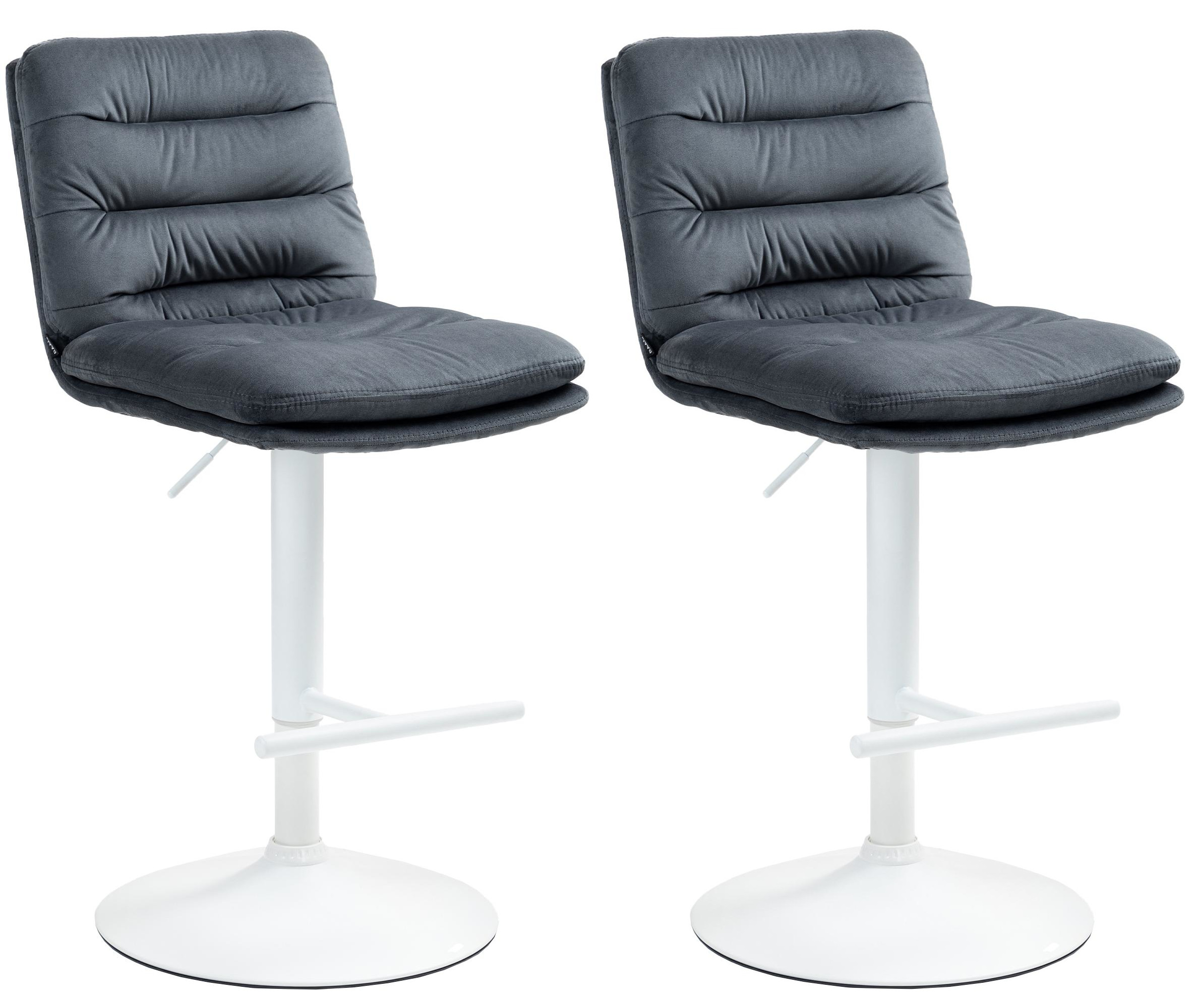 2er Set Barhocker Damar Samt
