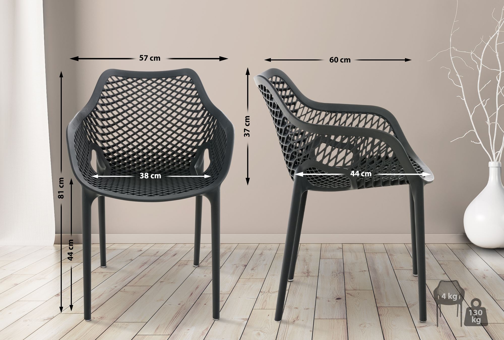 2er Set Stühle Air XL