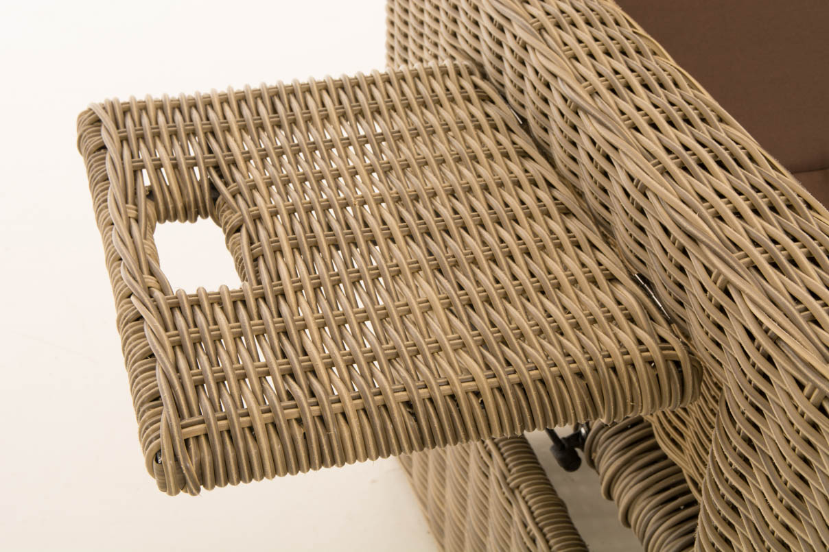 Polyrattan Sofa Ancona 5mm natura terrabraun