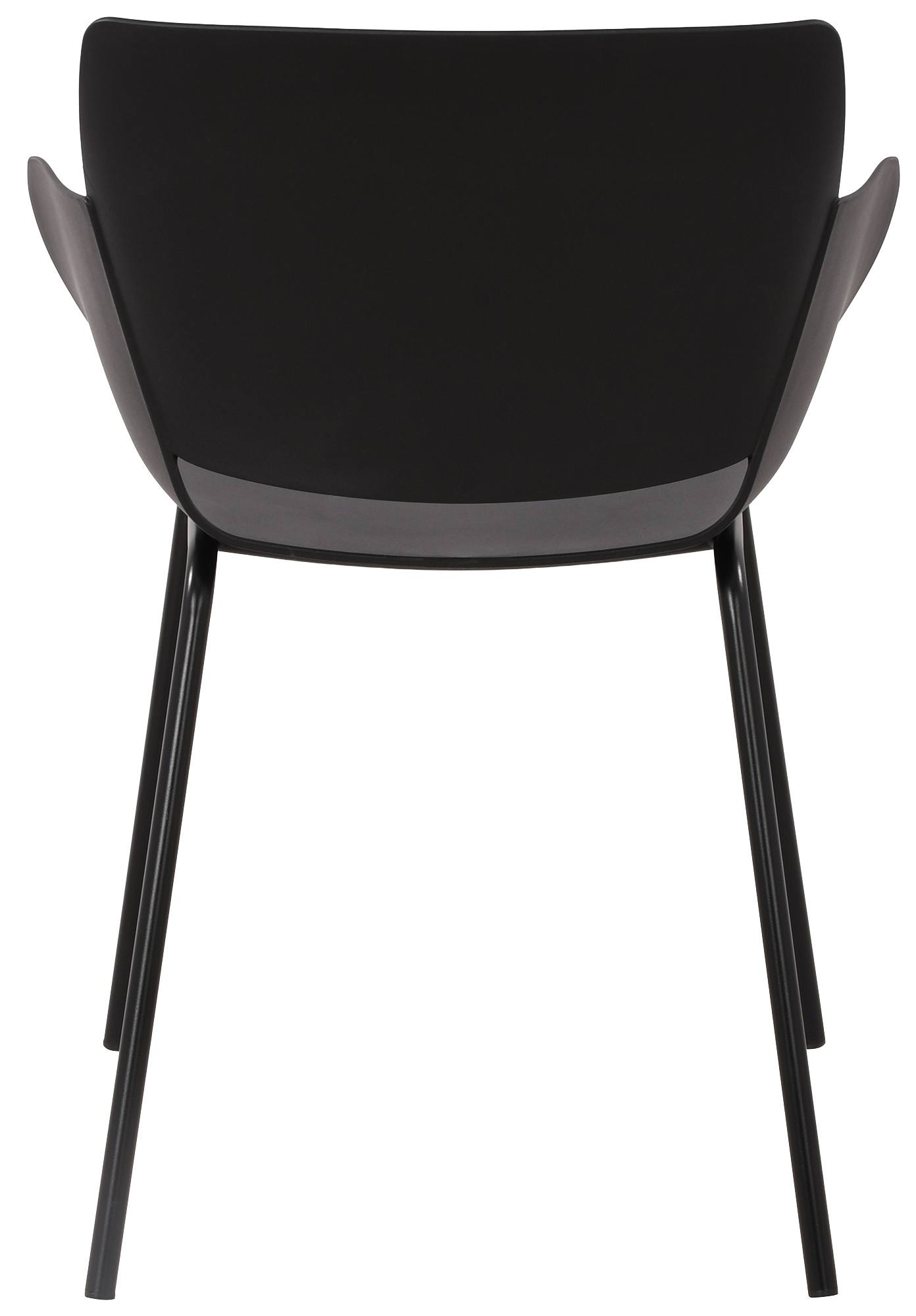 Gartenmöbel-Set Lirra mit 4 Stühlen schwarz