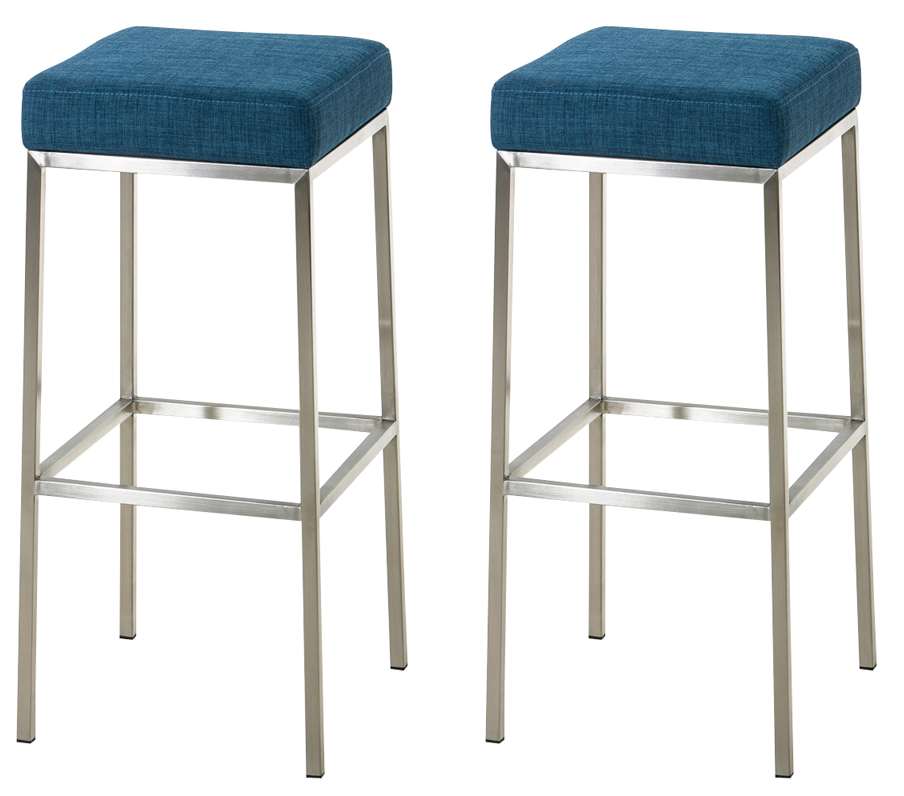 2er Set Barhocker Montreal Stoffbezug