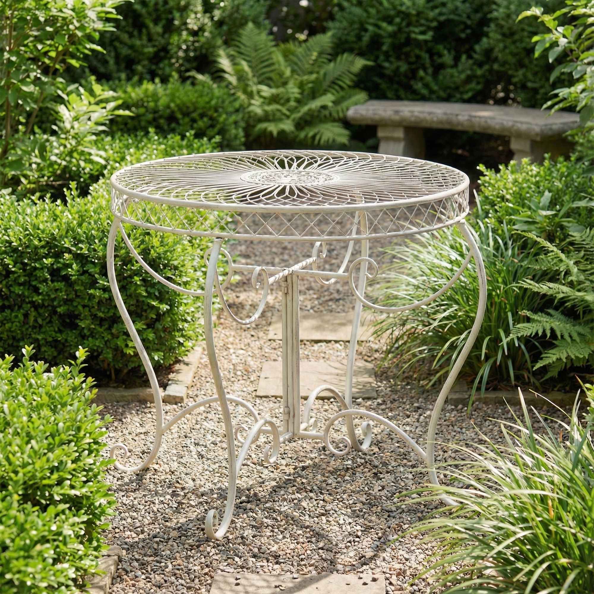 Gartentisch Sheela antik-creme