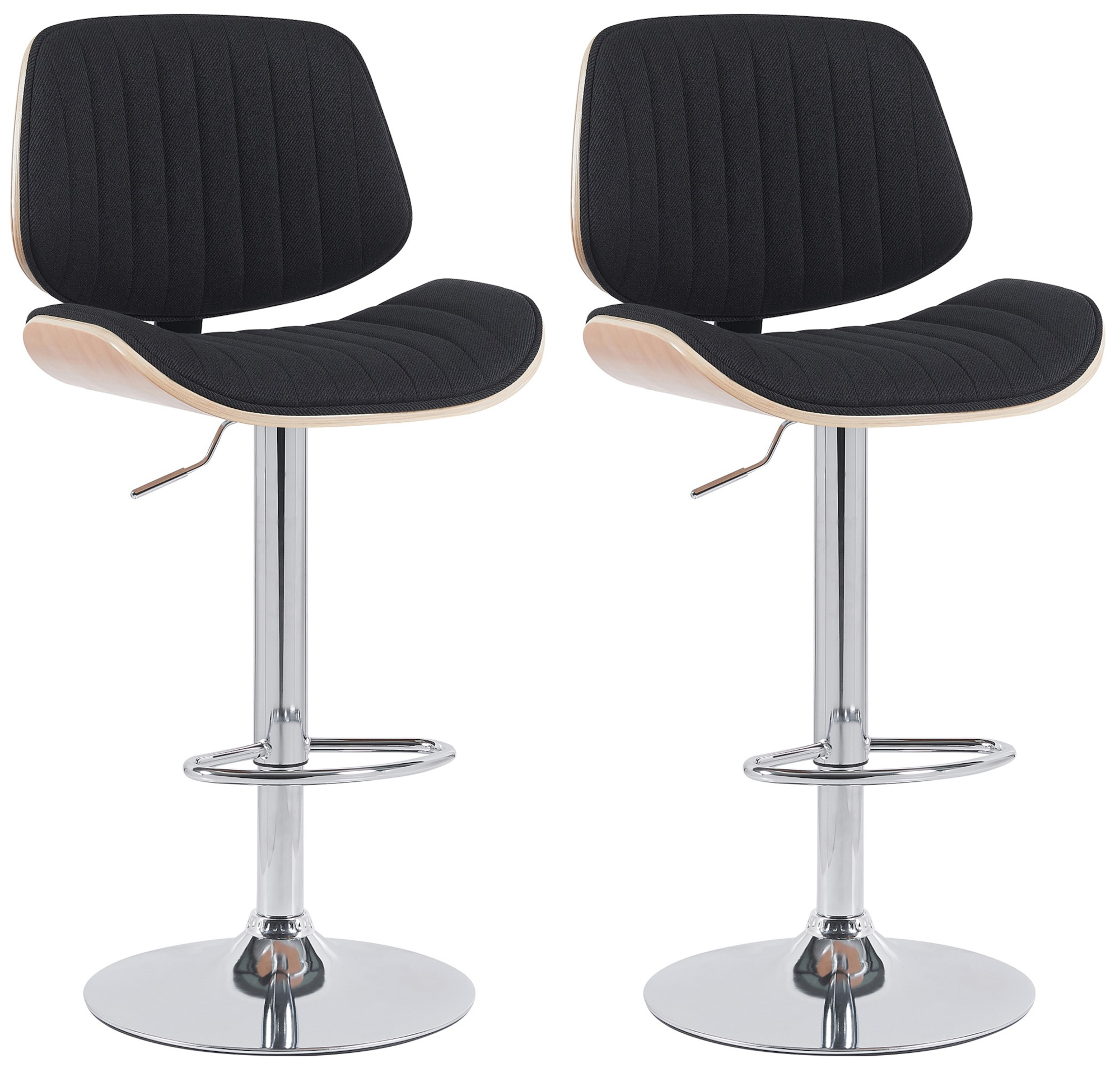 2er Set Barhocker Clawson Stoff