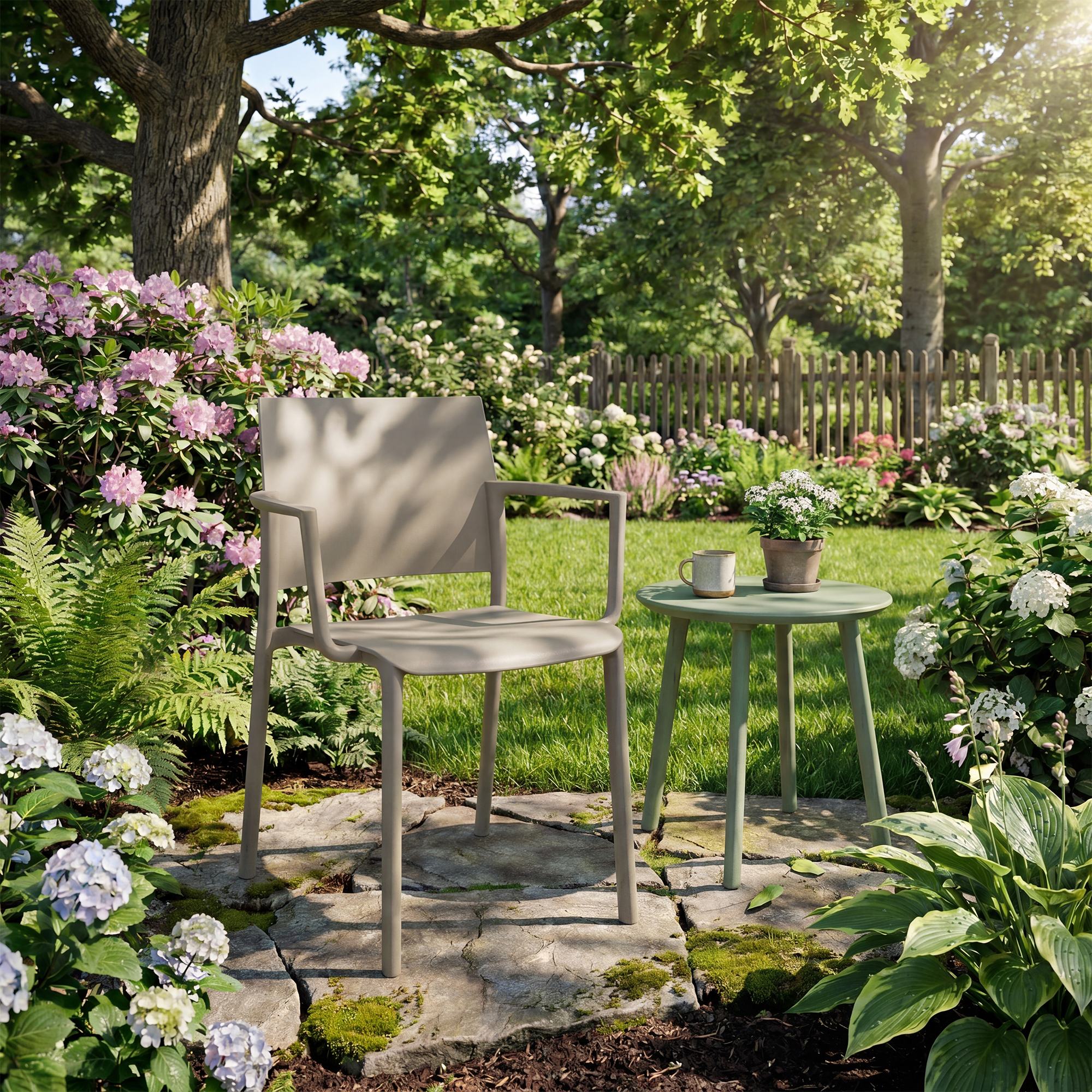 Gartenstuhl Valtor taupe