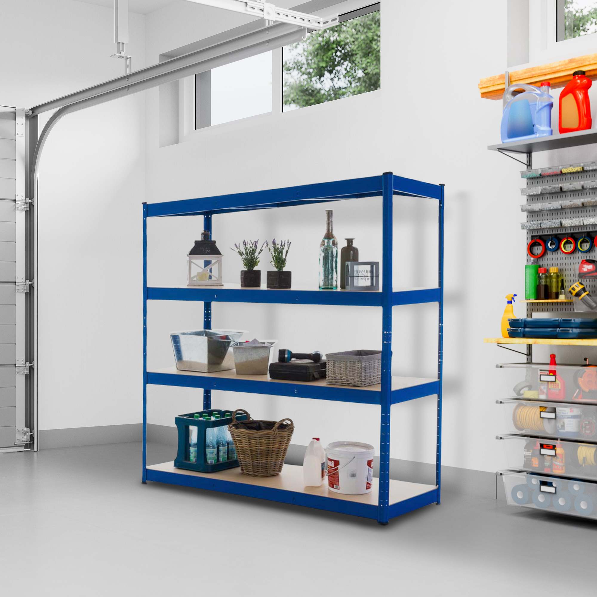 Lagerregal 160x60x180 cm blau
