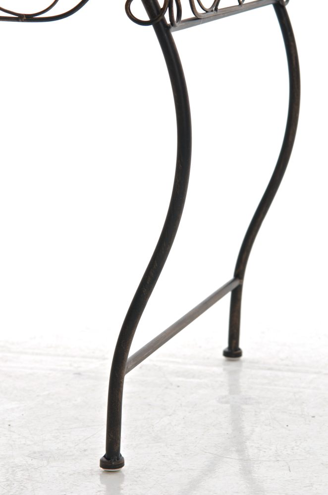 Eisentisch Zarina, 50 x 45 cm bronze