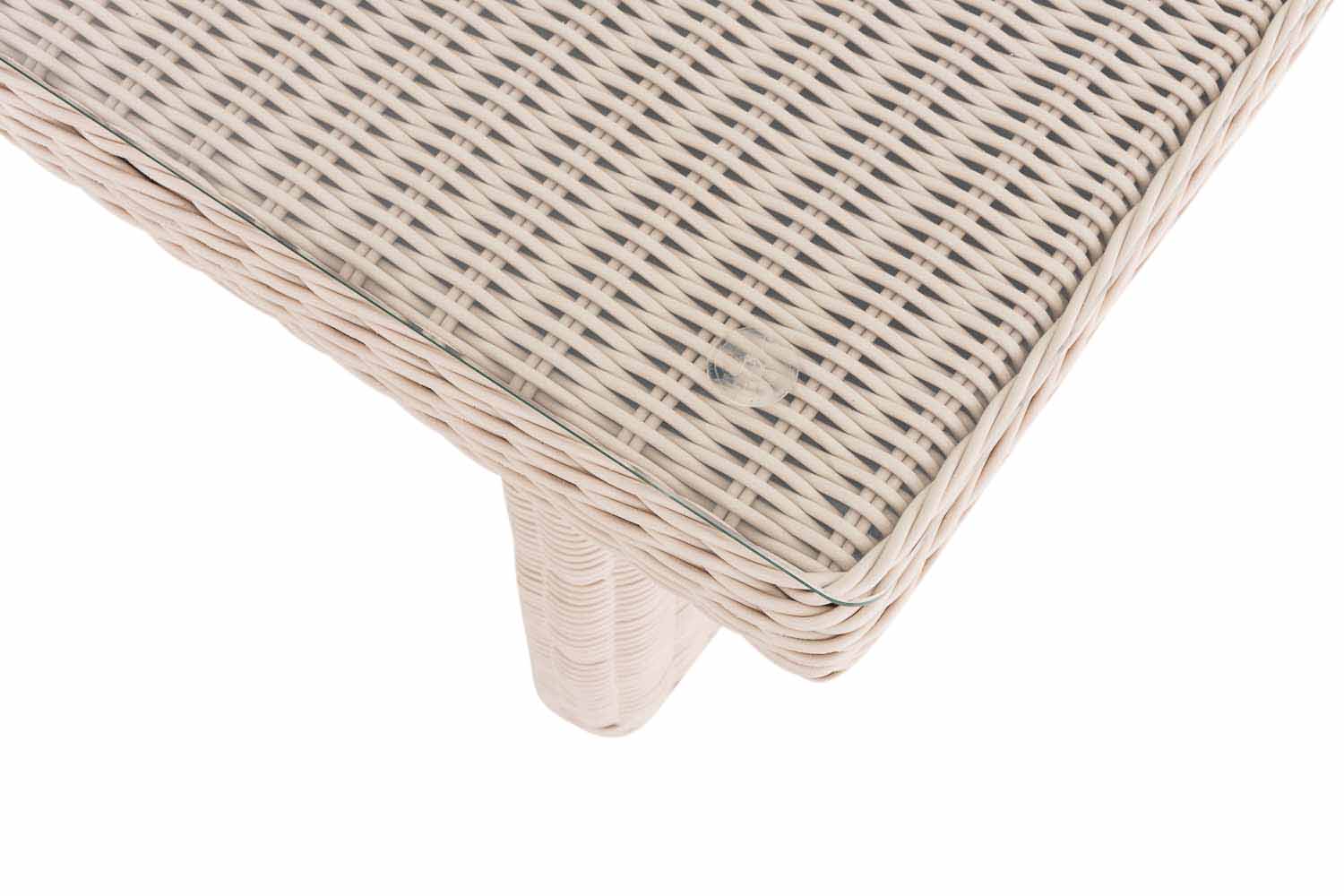 Polyrattan Tisch Fontana XL 200 x 90 cm perlweiß