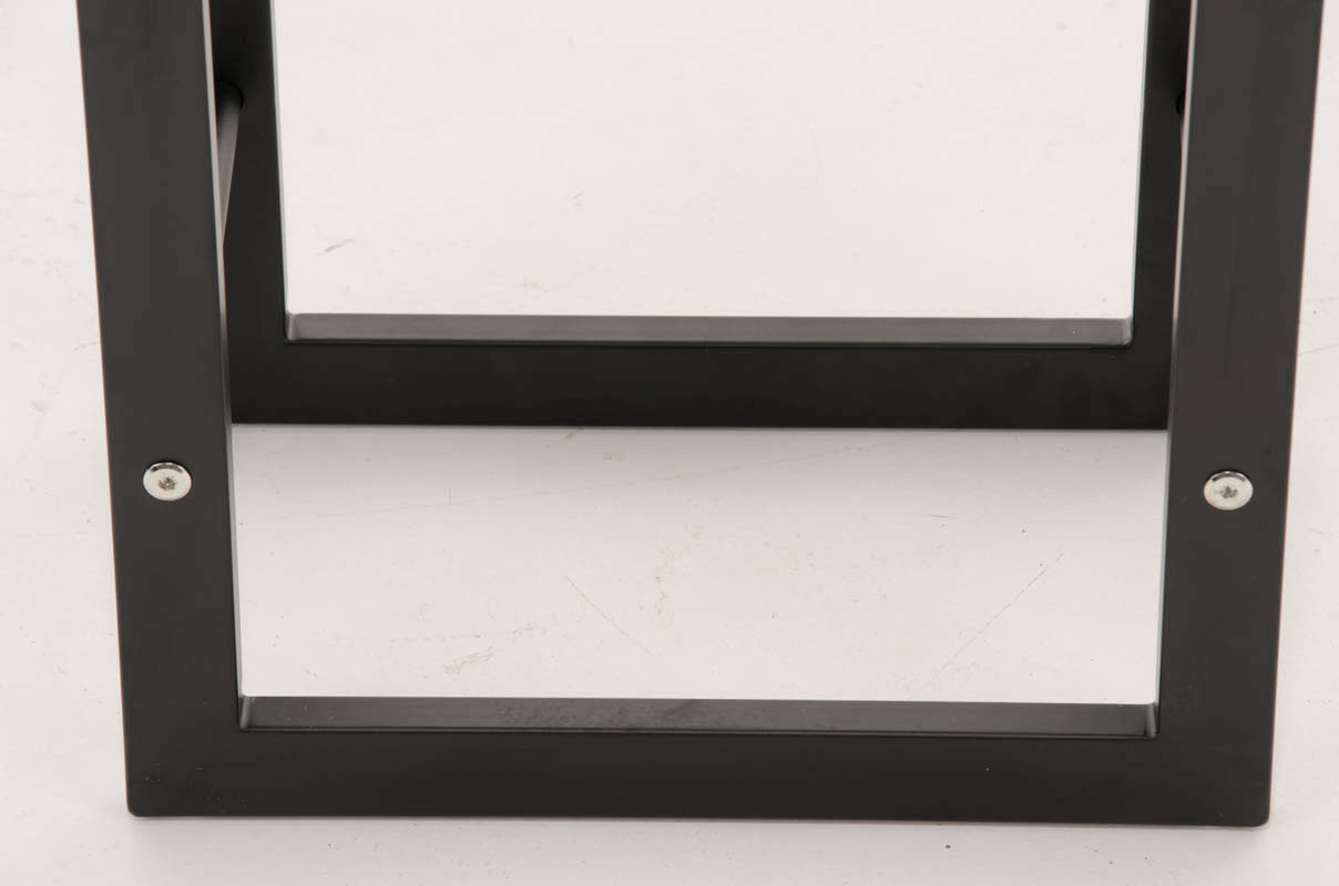 Kaminholzständer KERI in matt-schwarzer Optik 25x40x100 cm