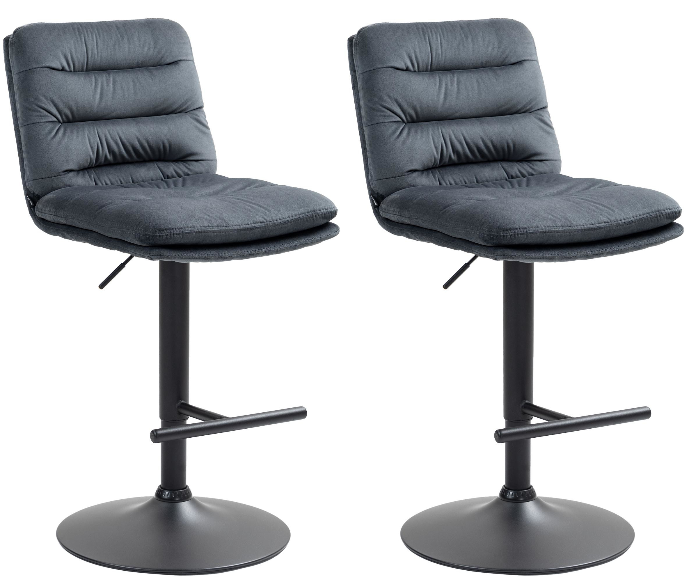 2er Set Barhocker Damar Samt