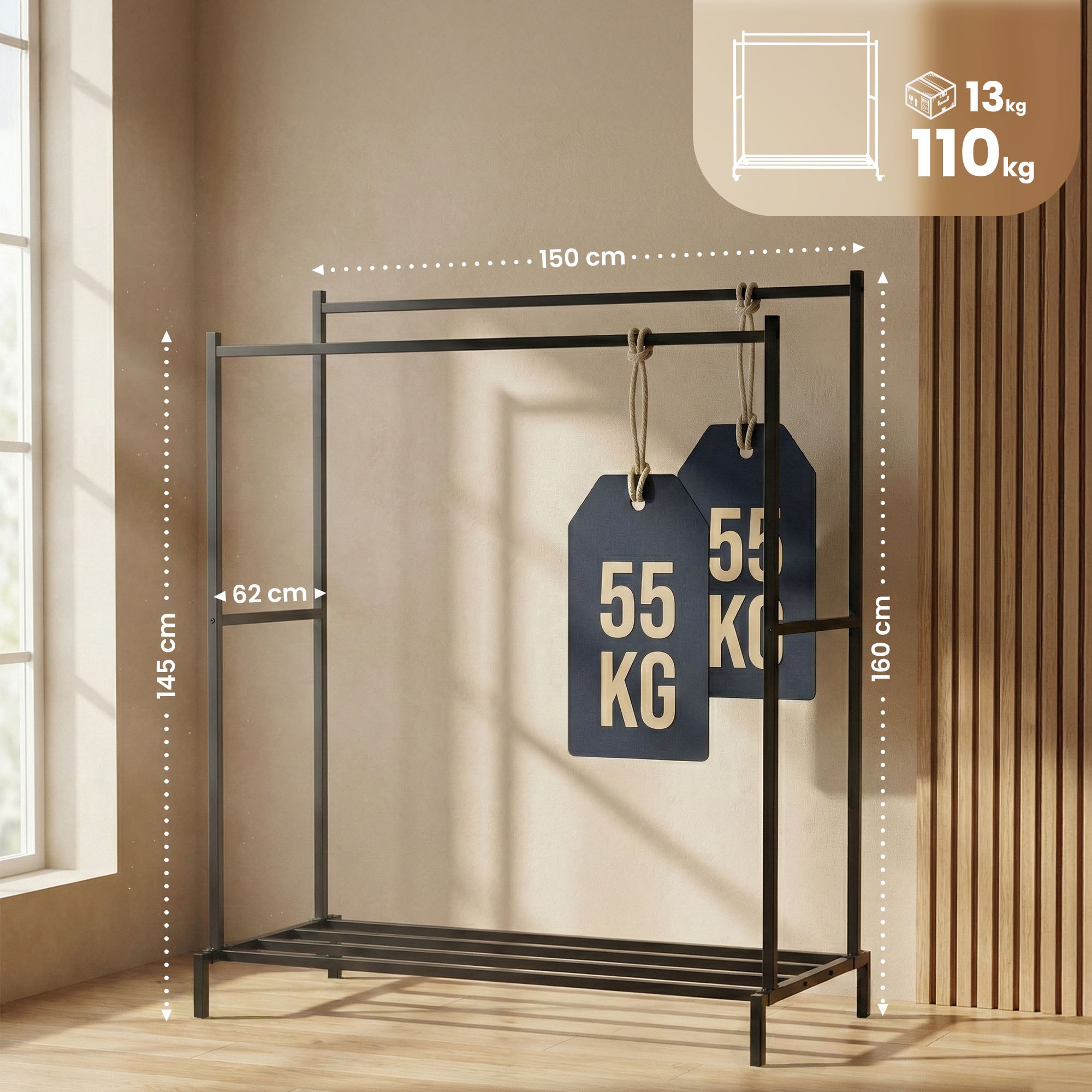 Kleiderständer Karita 150 cm