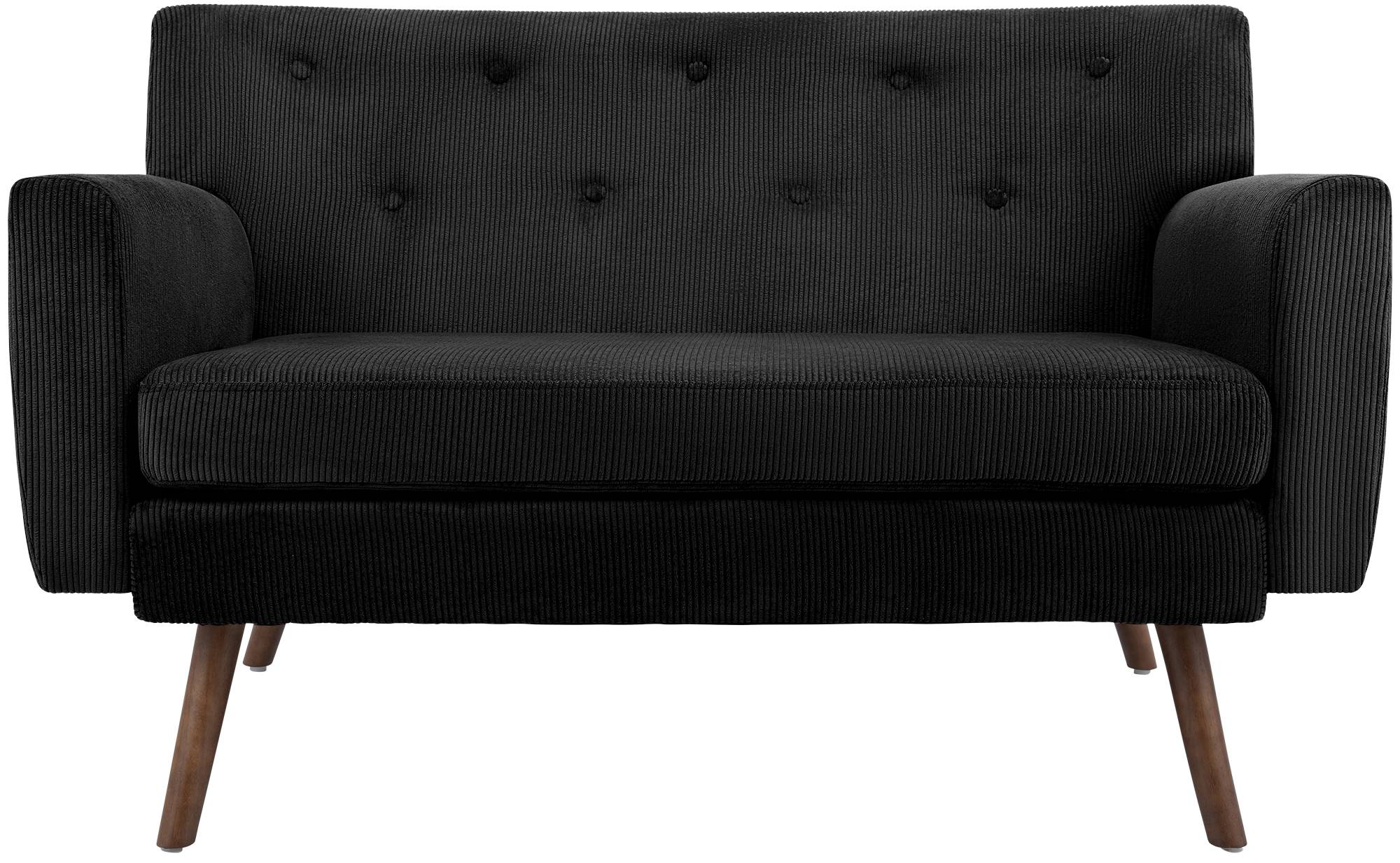 Sofa Kioni Cord schwarz