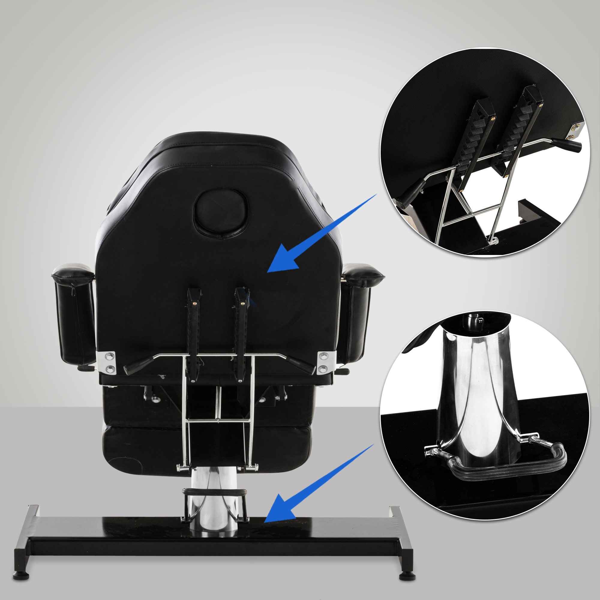 Hydraulische Kosmetikliege Split schwarz