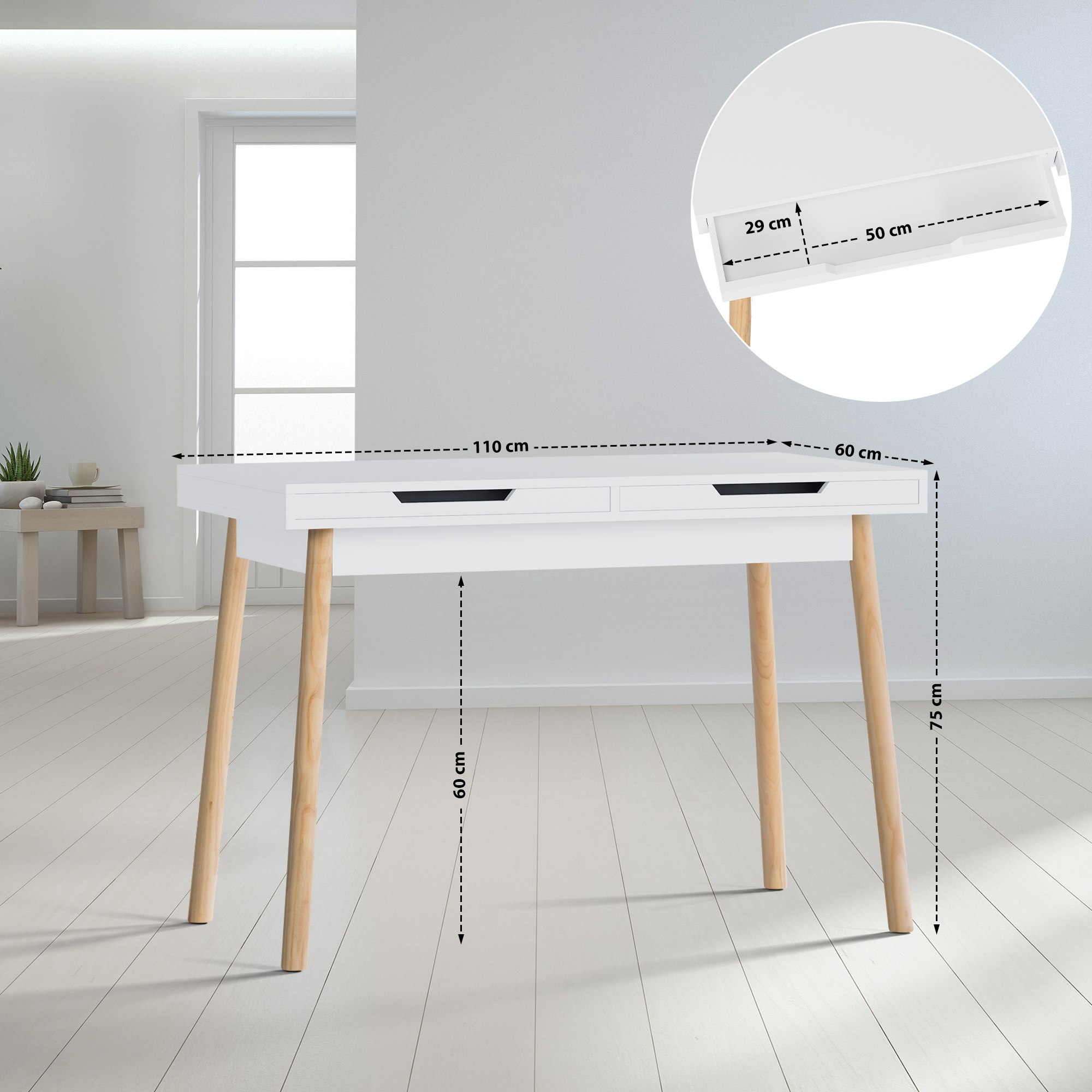 Schreibtisch Porto 110 cm