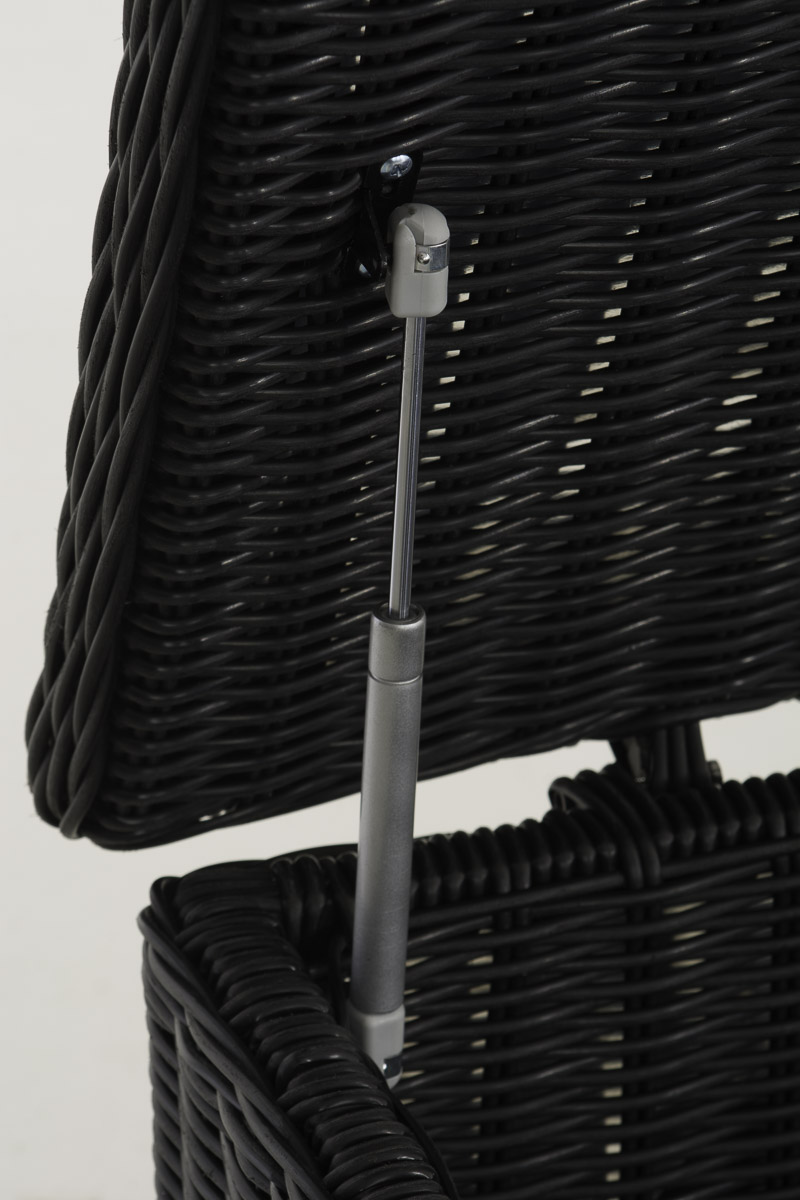 Polyrattan Luxus Auflagenbox 5mm schwarz XL