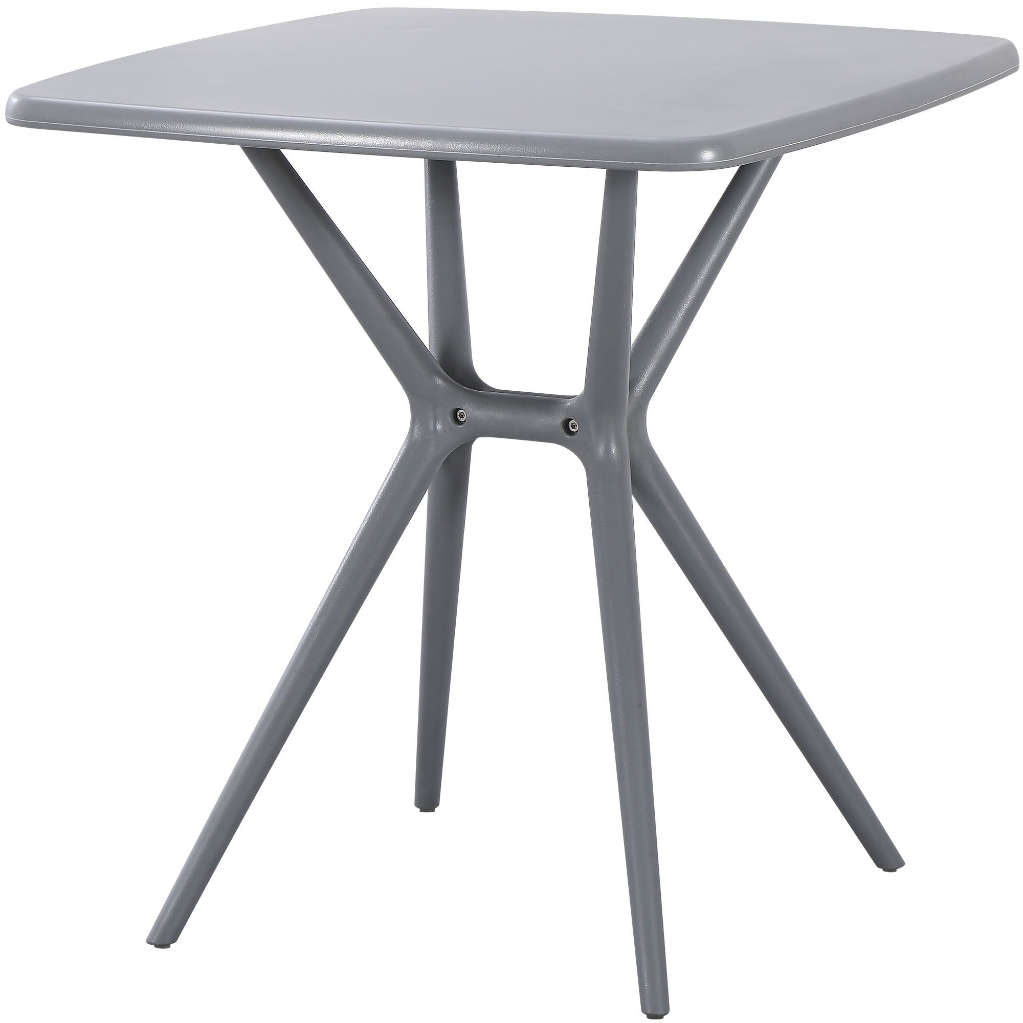 Gartenmöbel-Set Vela mit 4 Stühlen grau