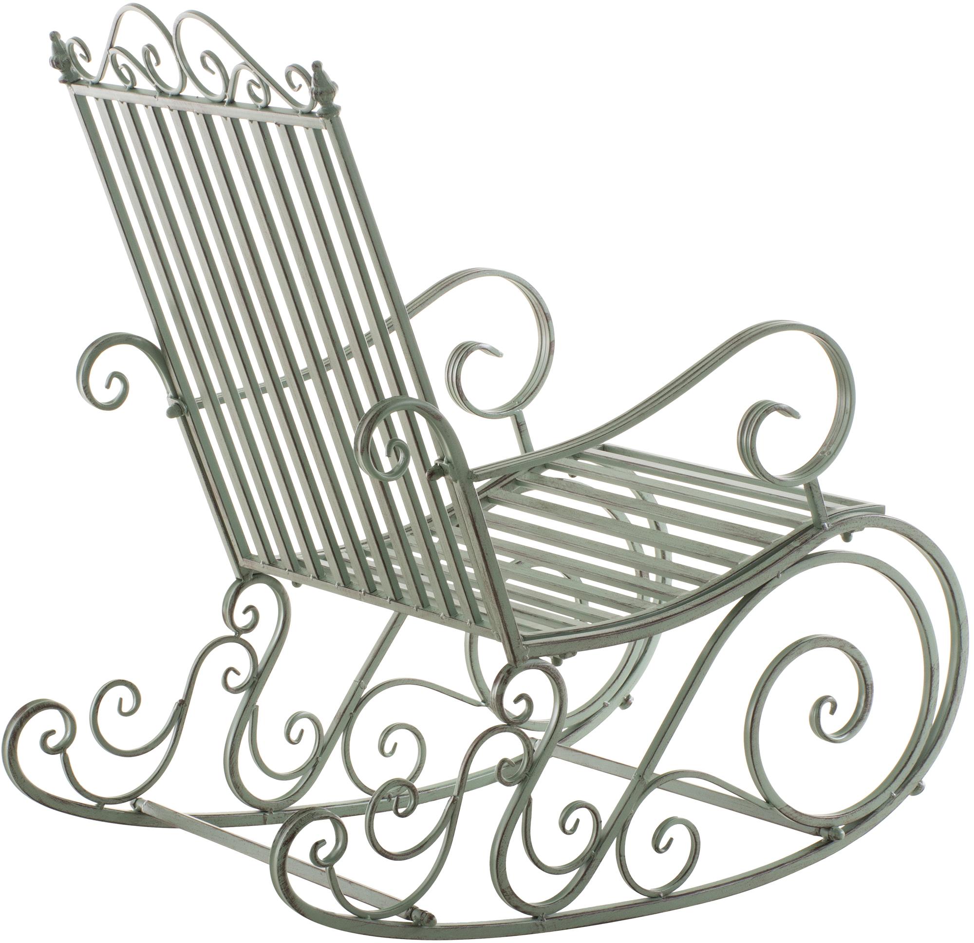 Schaukelstuhl Smilla antik-grün