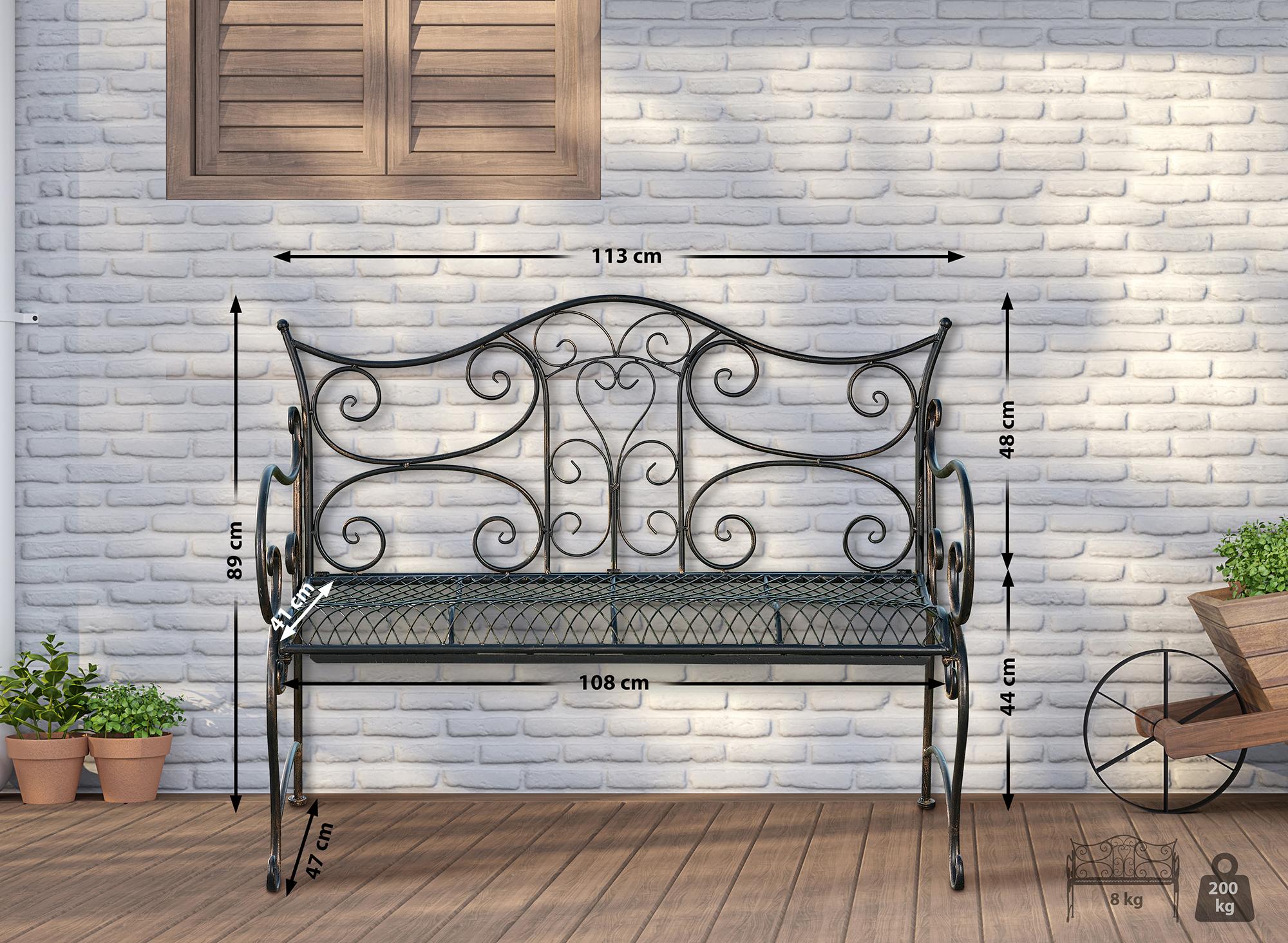 Gartenbank Tara bronze