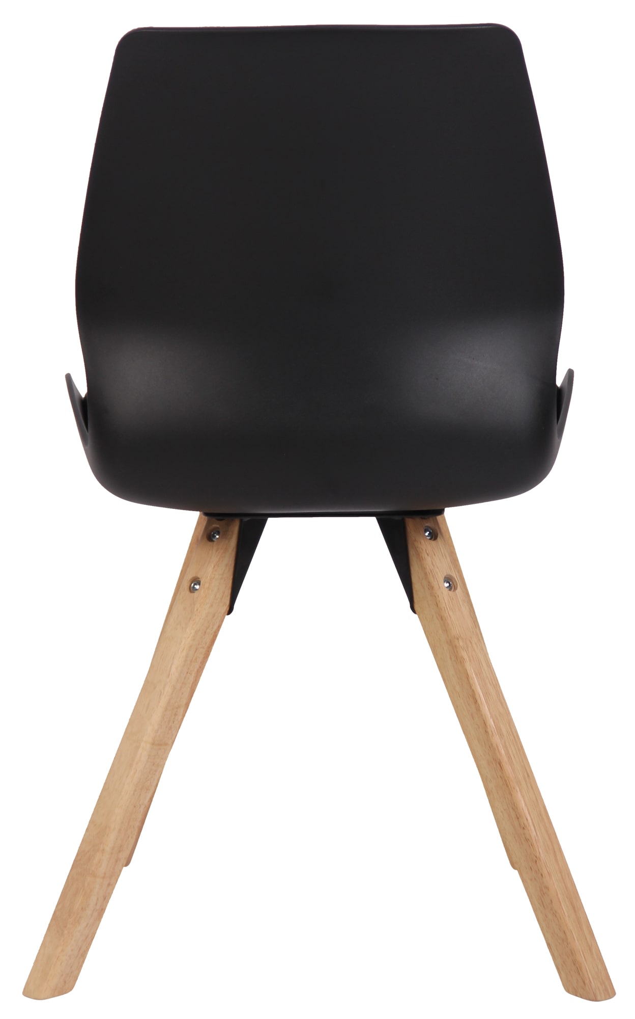 2er Set Stuhl Luna schwarz Kunststoff