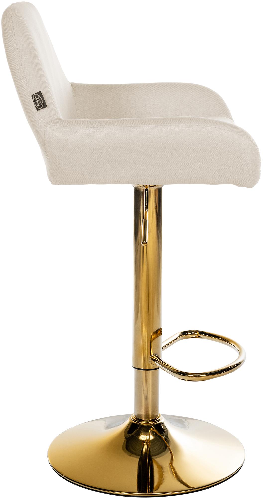2er Set Barhocker Braga Gold Stoff